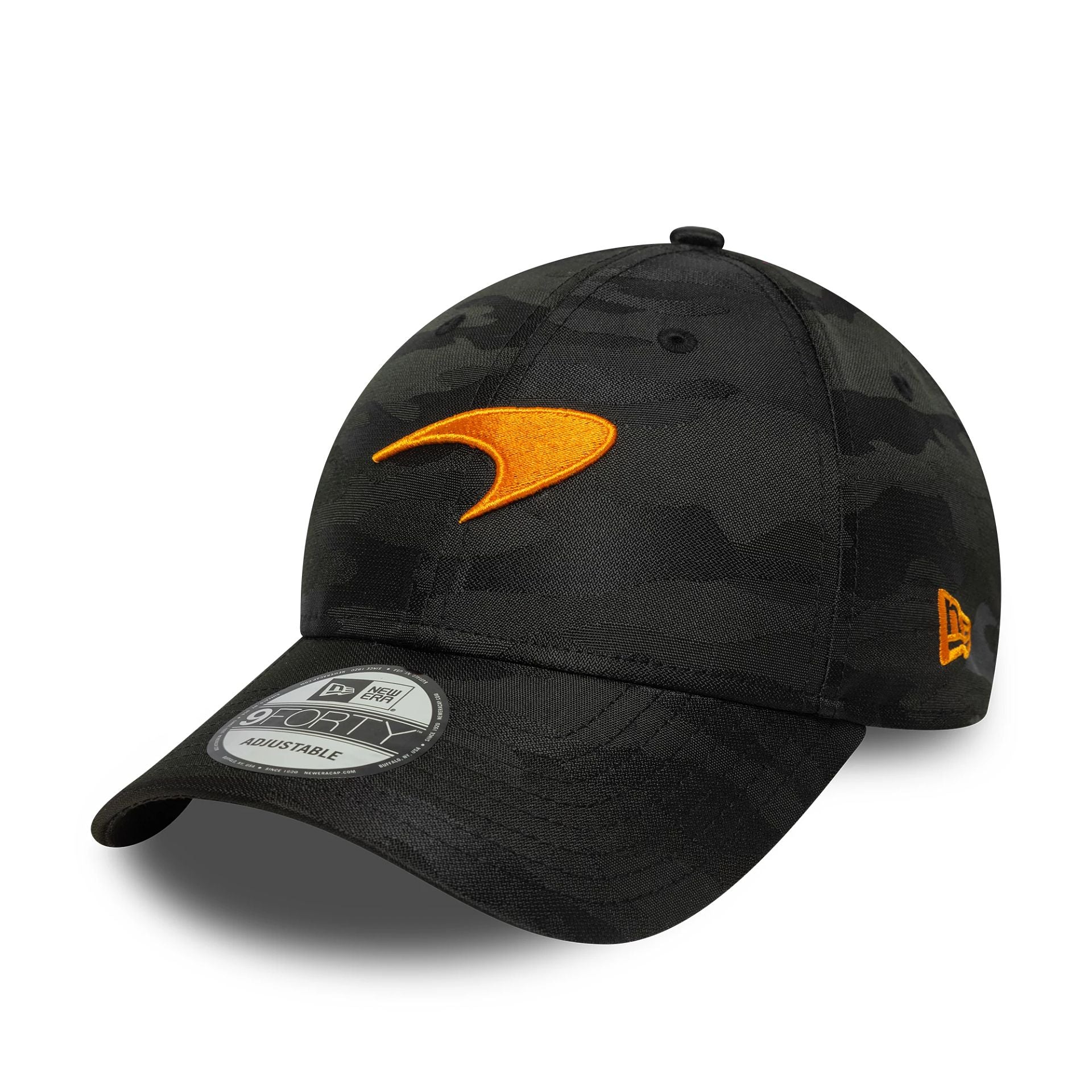 This is a McLaren Racing Fanwear Dark Grey 9FORTY Adjustable Cap 1