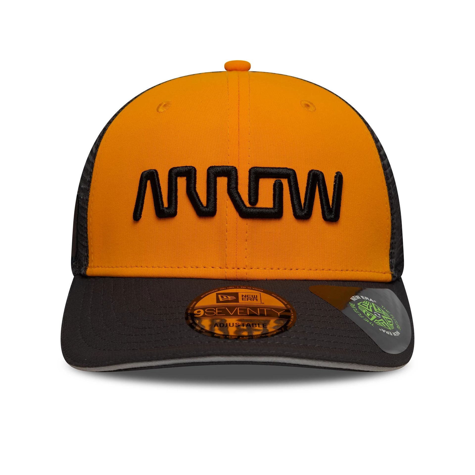 This is a Arrow McLaren Racing Team Orange 9SEVENTY Stretch Snap Adjustable Cap 2