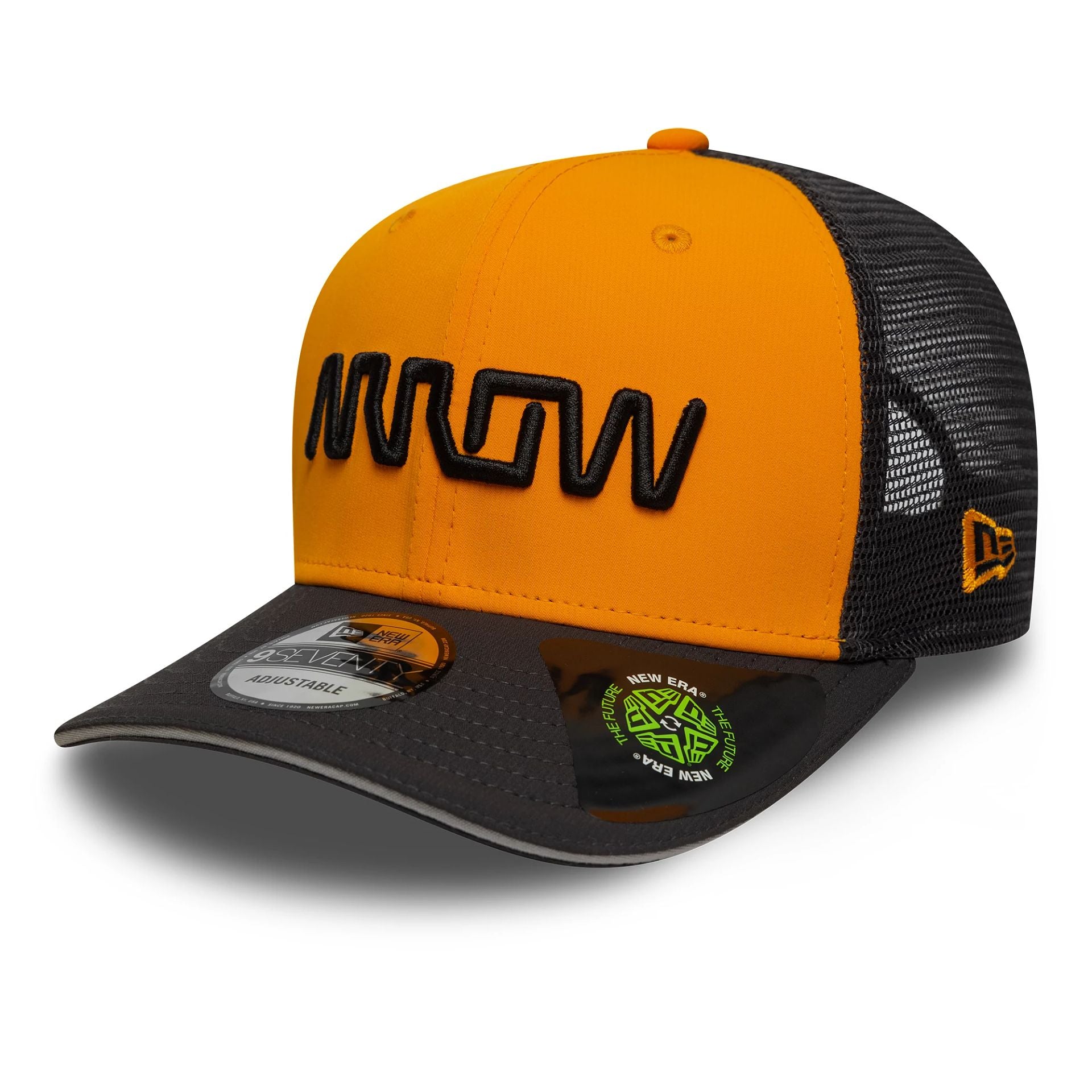 This is a Arrow McLaren Racing Team Orange 9SEVENTY Stretch Snap Adjustable Cap 1