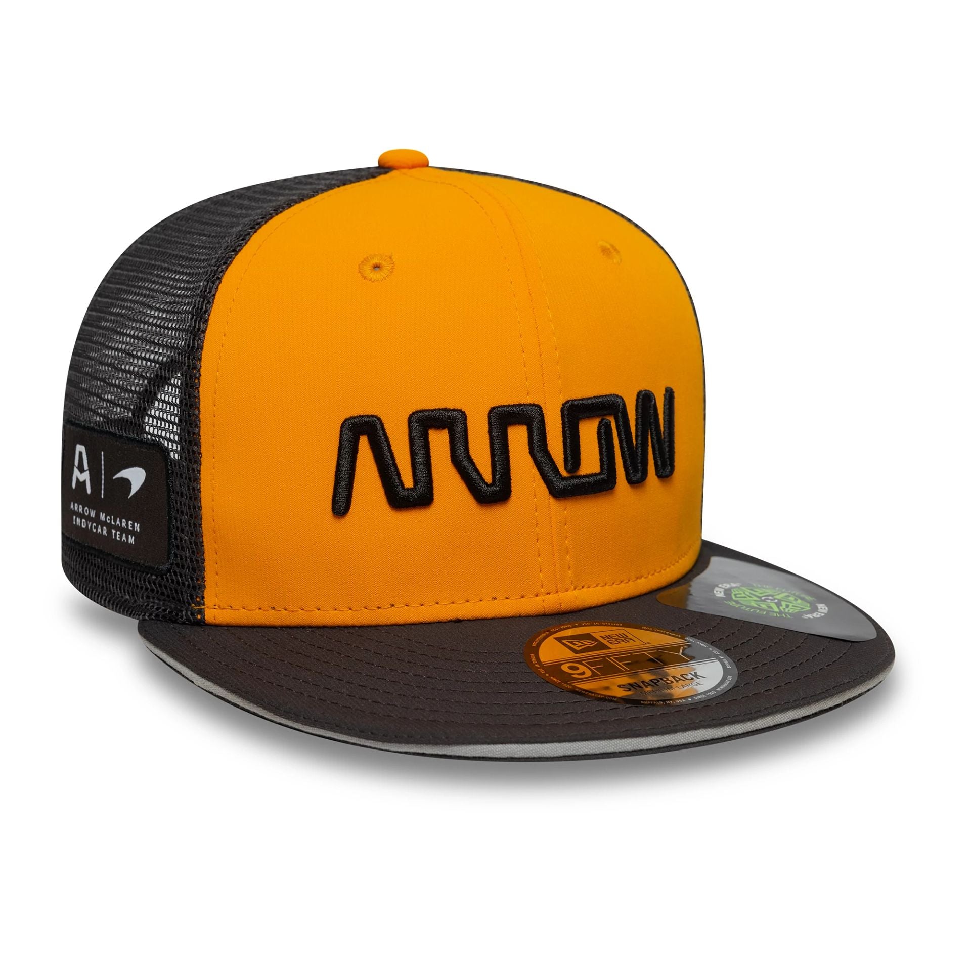 This is a Arrow McLaren Racing Team Orange 9FIFTY Snapback Adjustable Cap 1