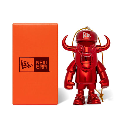 This is a Festive Ffalo Ornament Red Mini Buffalo Figure 1