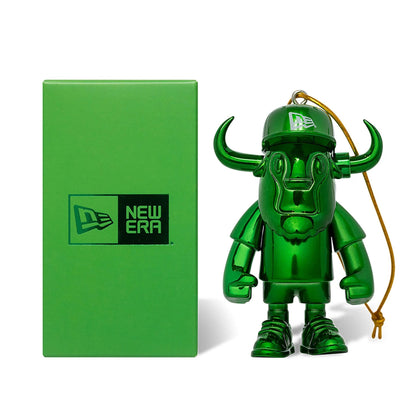 This is a Festive Ffalo Ornament Green Mini Buffalo Figure 1