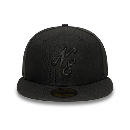 This is a New Era Satin Lined Black 59FIFTY Fitted Cap 2