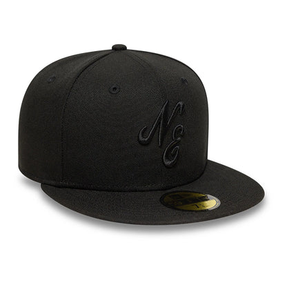 This is a New Era Satin Lined Black 59FIFTY Fitted Cap 3