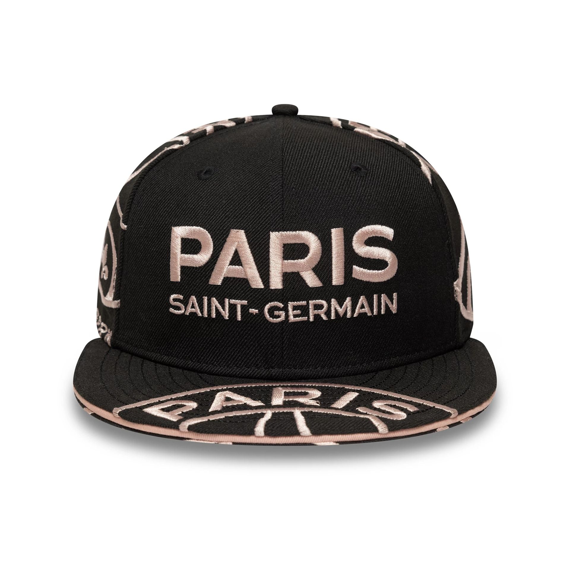 This is a Paris Saint-Germain All Over Print Black 59FIFTY Fitted Cap 3