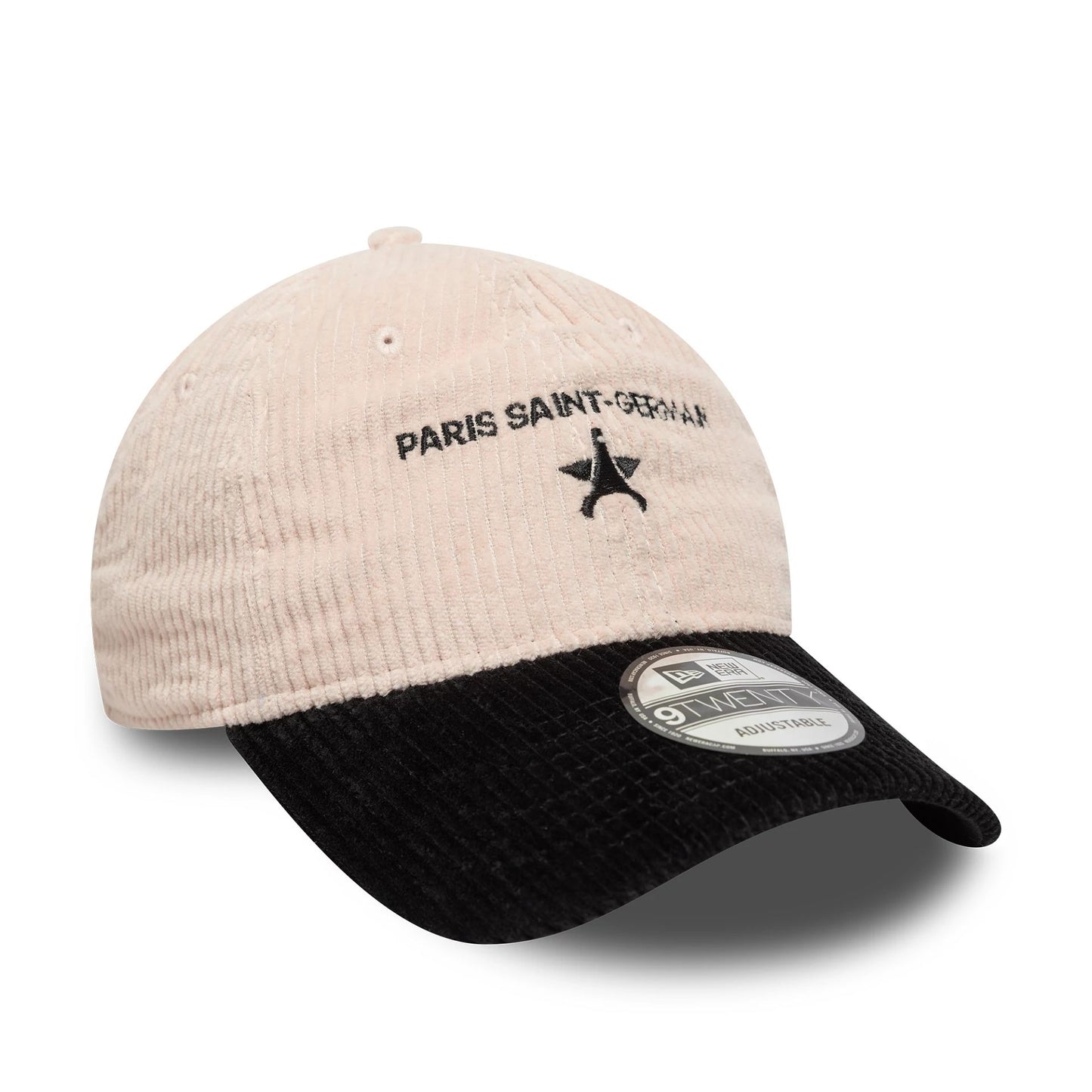 This is a Paris Saint-Germain Cord Pastel Pink 9TWENTY Adjustable Cap 3