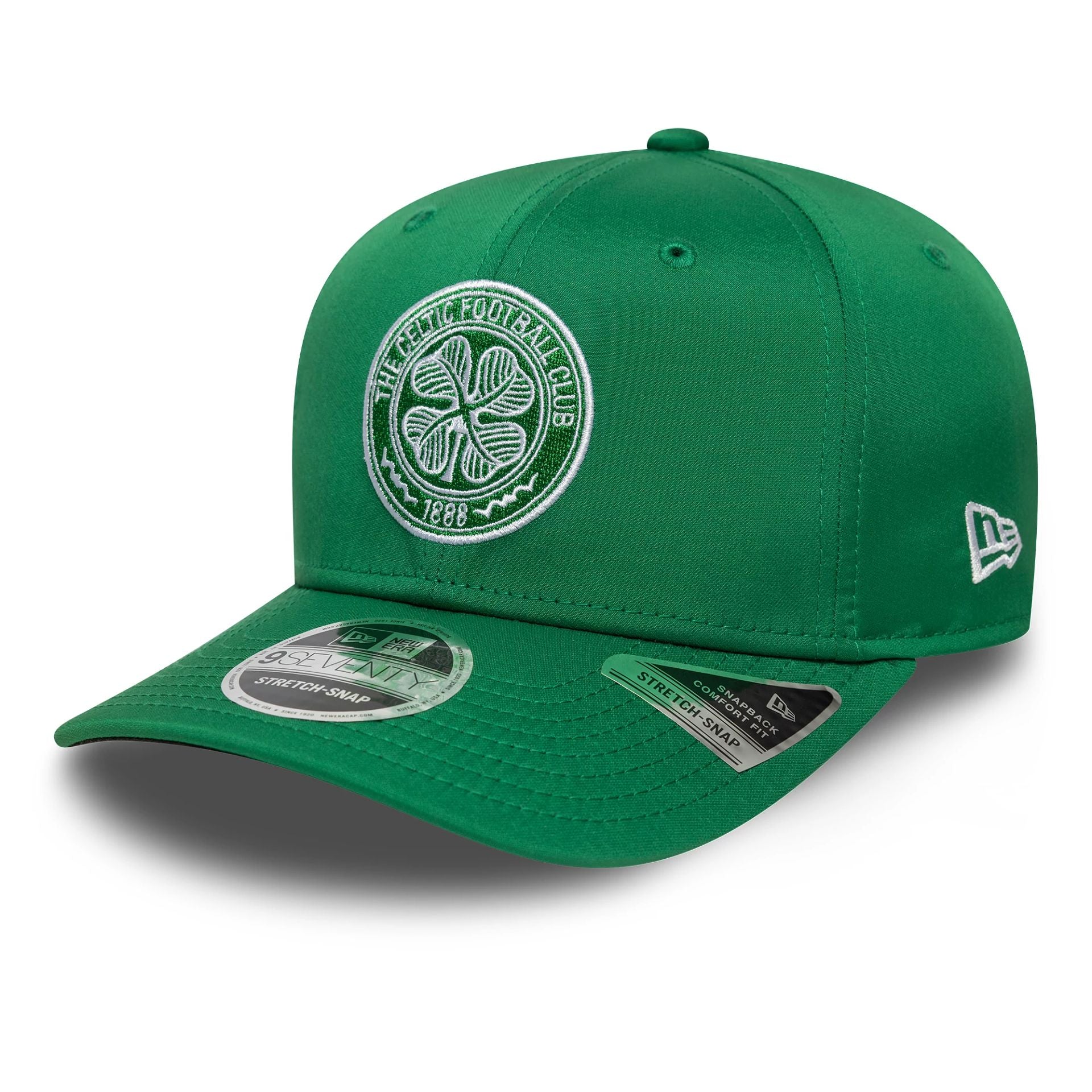 This is a Celtic FC Core Green 9SEVENTY Stretch Snap Adjustable Cap 1