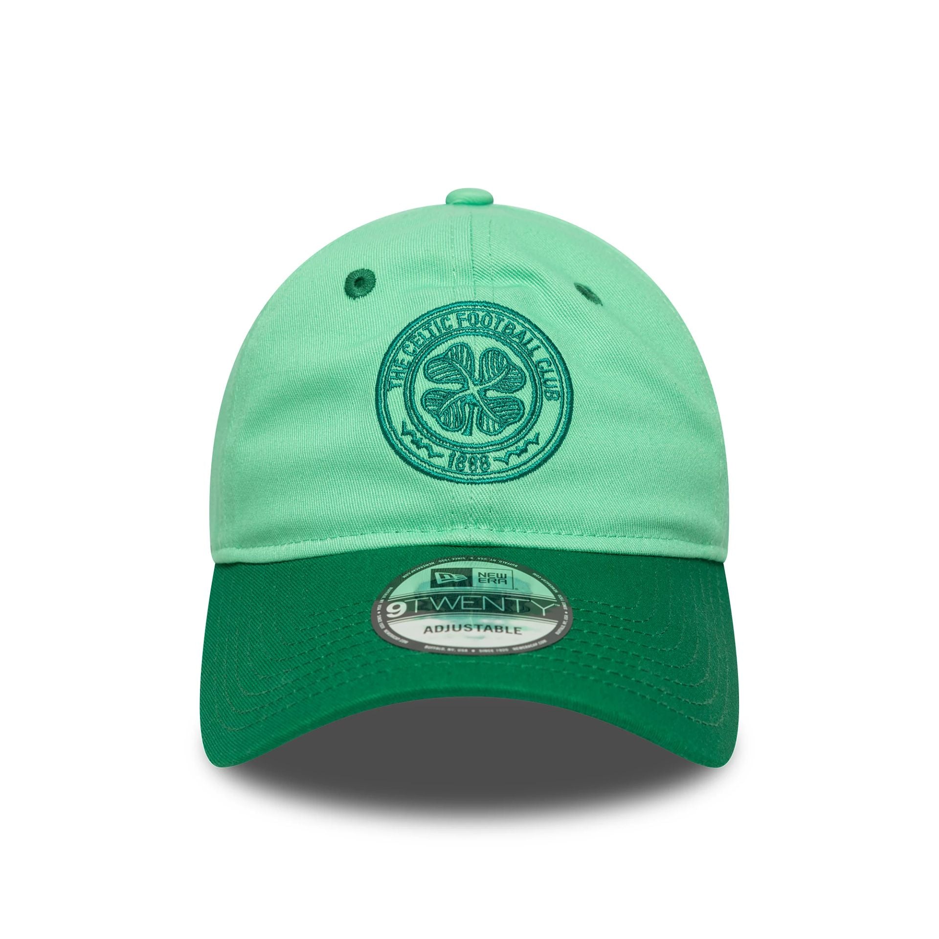 This is a Celtic FC Contrast Visor Pastel Green 9TWENTY Adjustable Cap 2