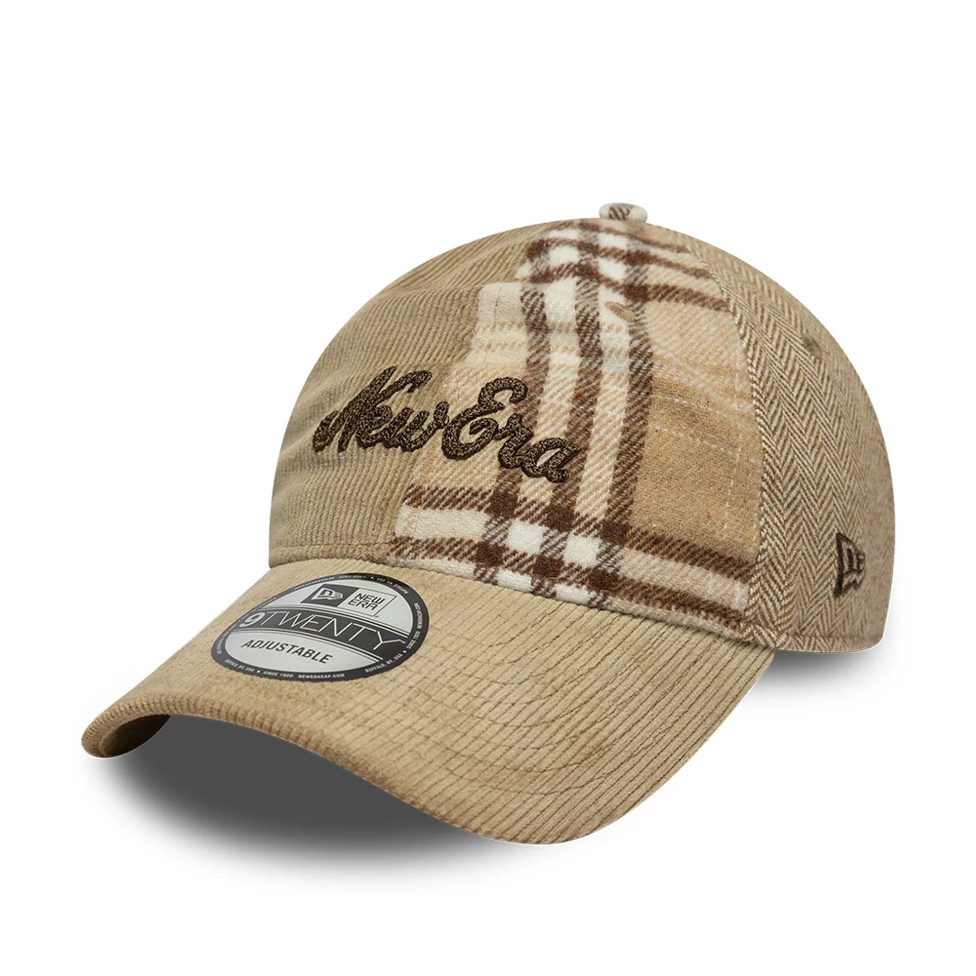 This is a New Era Contrast Beige 9TWENTY Adjustable Cap 1