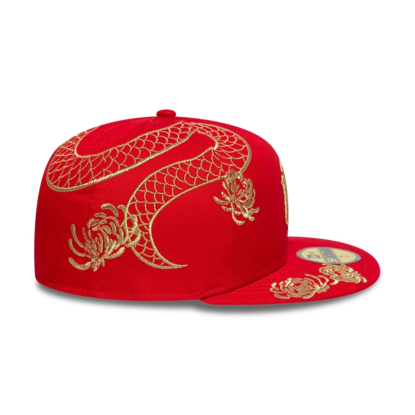 This is a New York Yankees MLB Year Of The Snake Red 59FIFTY Fitted Cap 5