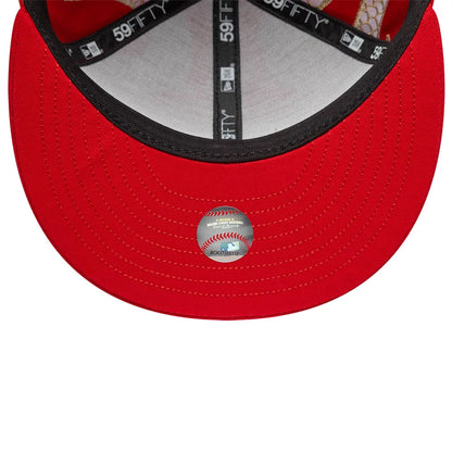 This is a LA Dodgers MLB Year Of The Snake Red 59FIFTY Fitted Cap 7