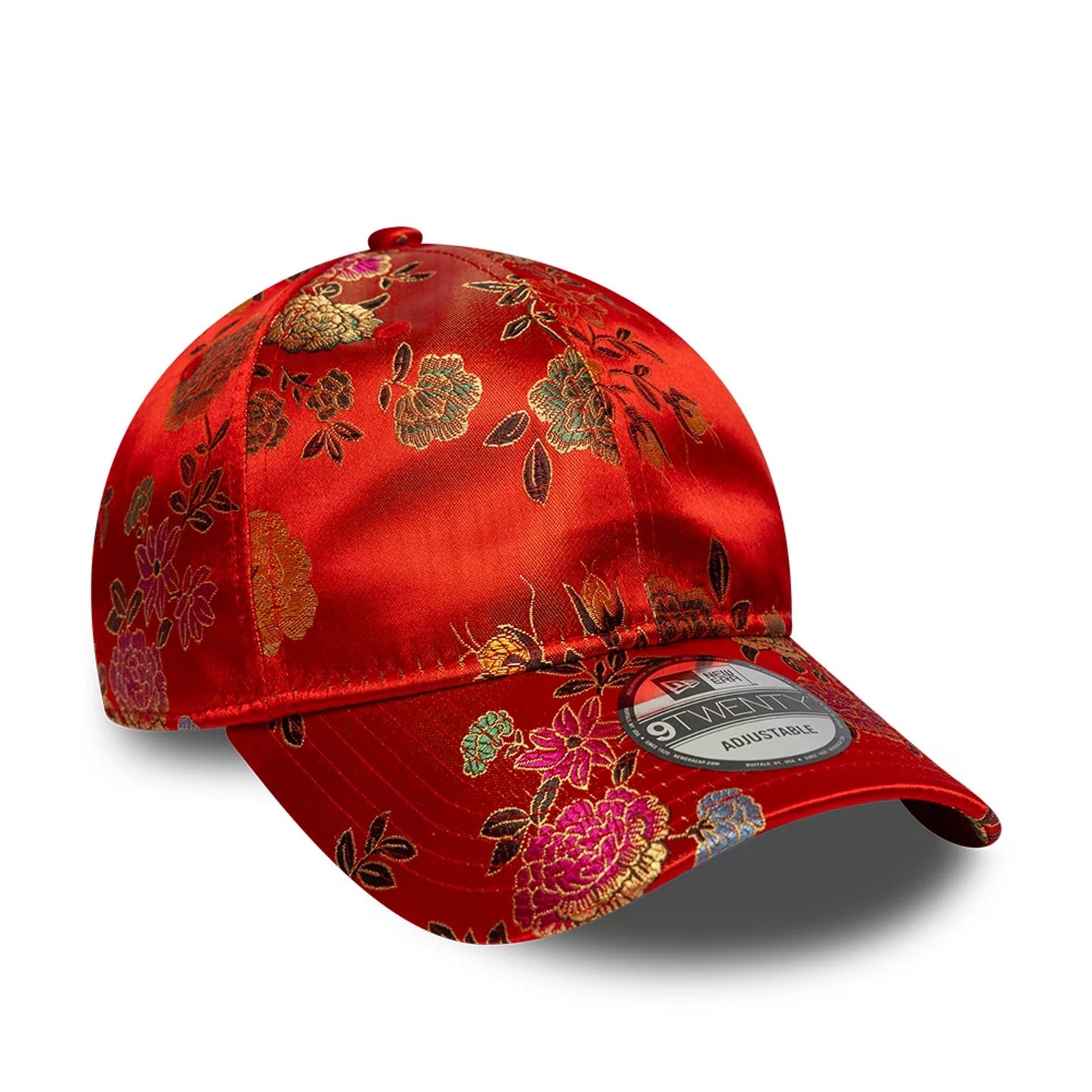 This is a New Era Brocade Red 9TWENTY Adjustable Cap 4