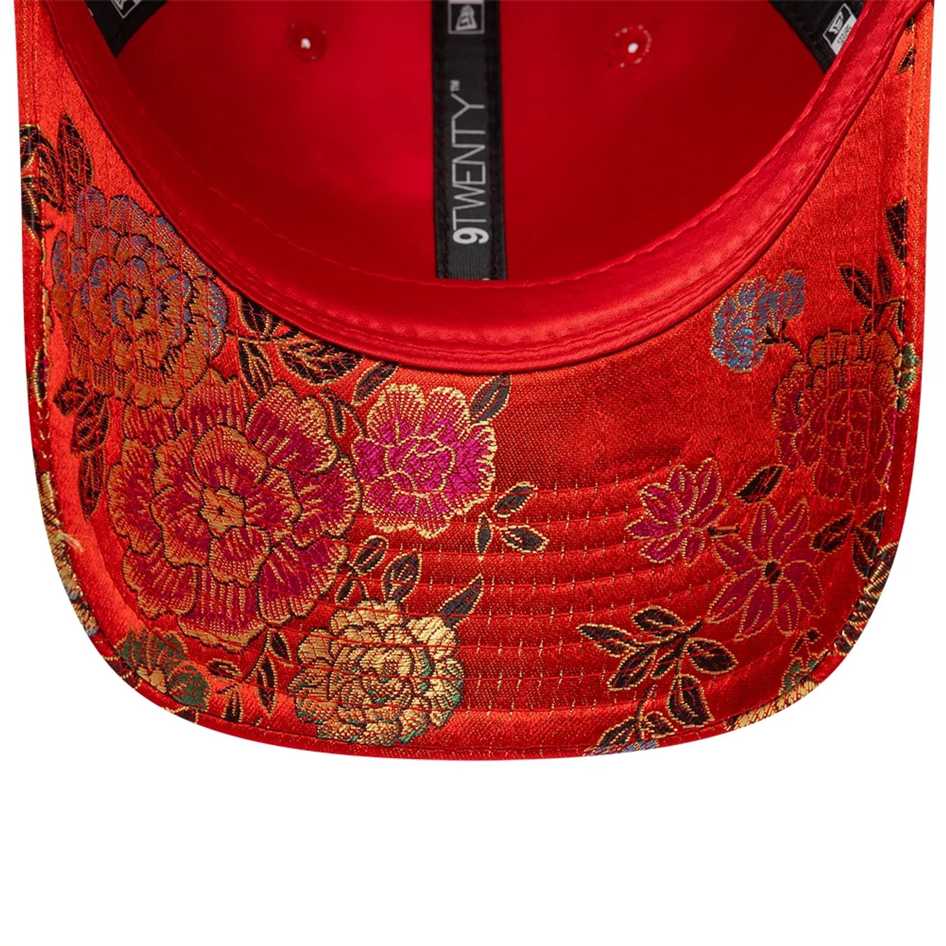 This is a New Era Brocade Red 9TWENTY Adjustable Cap 2