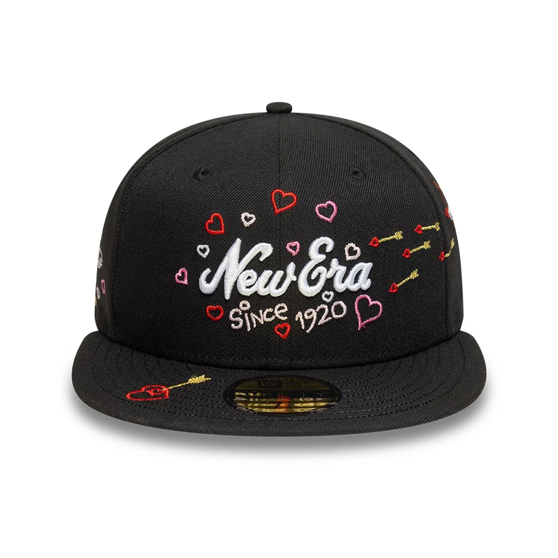 This is a New Era Valentine's Day Scribble Black 59FIFTY Fitted Cap 2