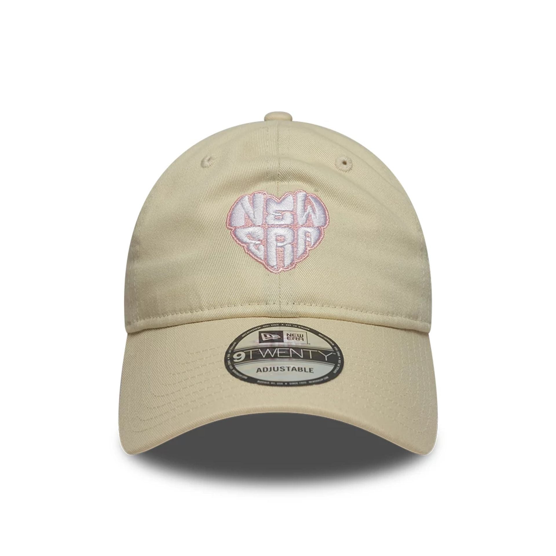 This is a New Era Heart Cream 9TWENTY Adjustable Cap 2