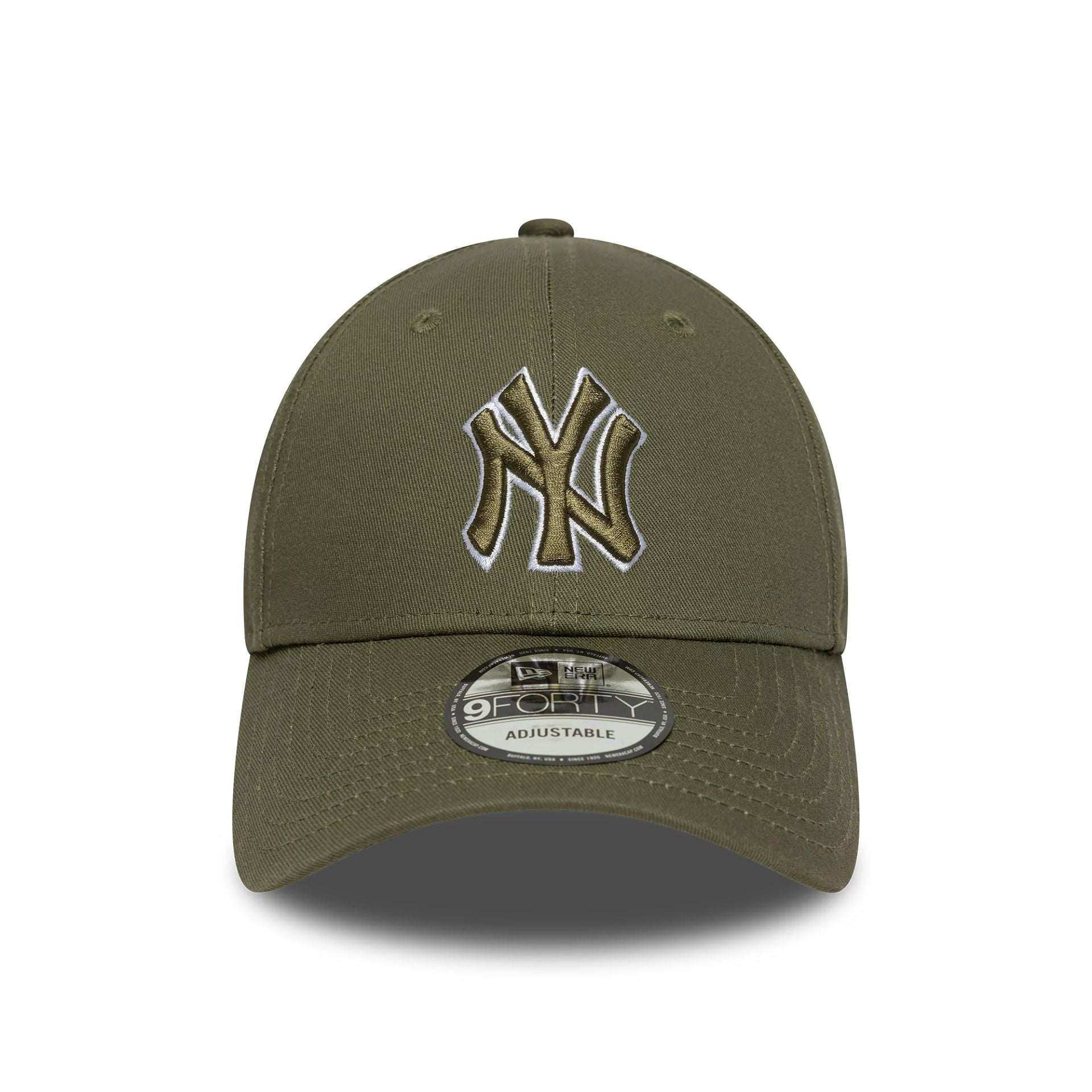 This is a New York Yankees MLB Outline Dark Green 9FORTY Adjustable Cap 2