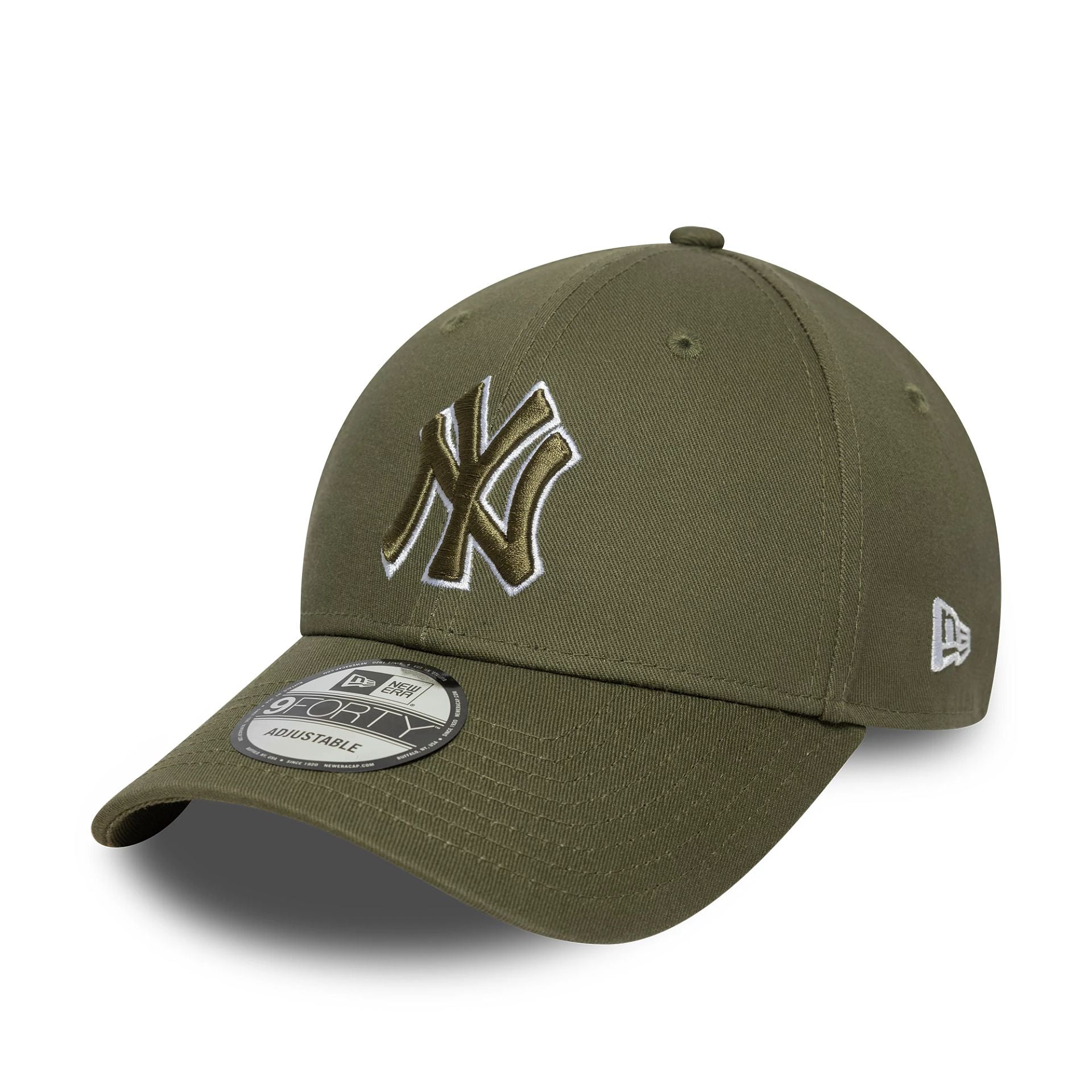 This is a New York Yankees MLB Outline Dark Green 9FORTY Adjustable Cap 1