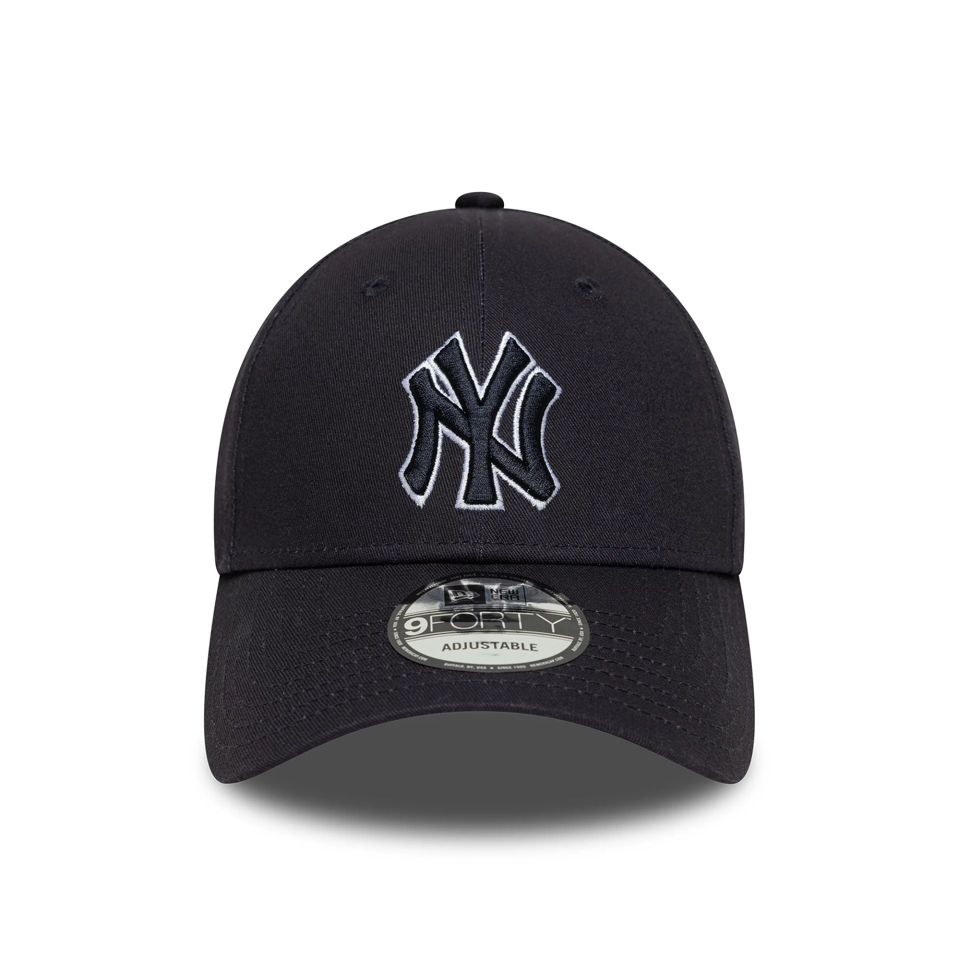 This is a New York Yankees MLB Outline Navy 9FORTY Adjustable Cap 2