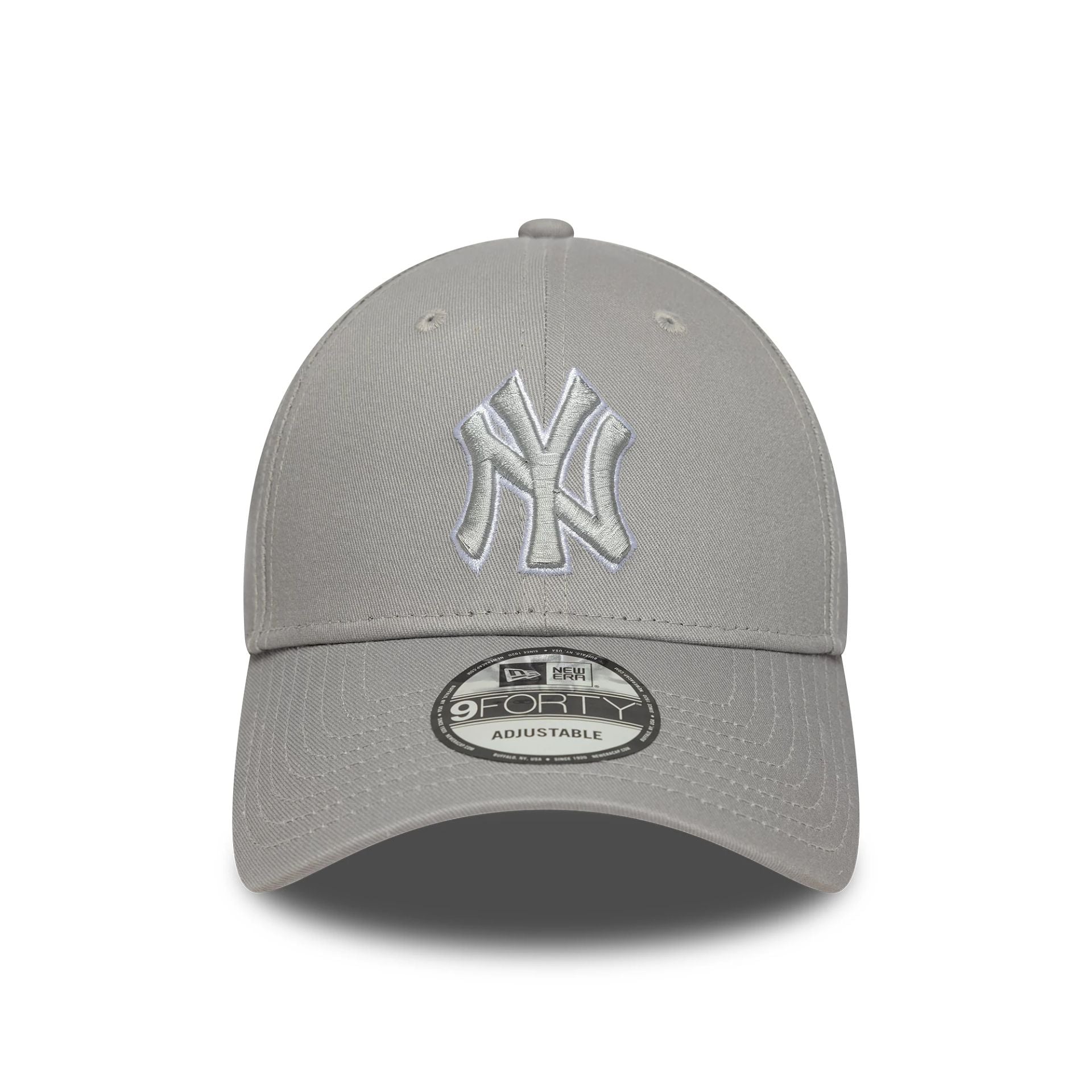 This is a New York Yankees MLB Outline Grey 9FORTY Adjustable Cap 2