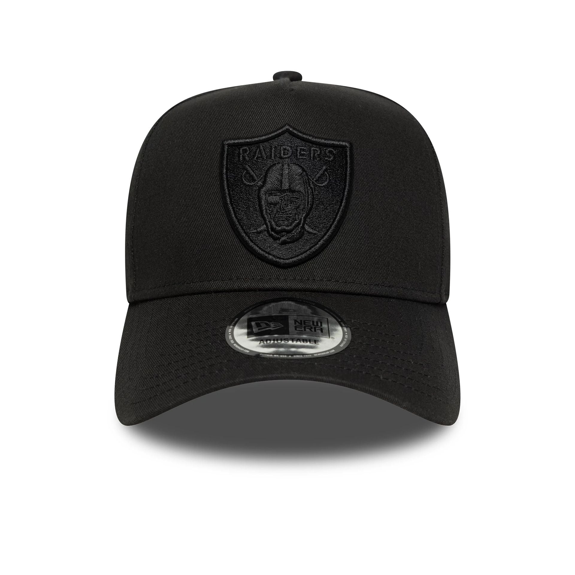 This is a Las Vegas Raiders NFL Essential Black 9FORTY E-Frame Adjustable Cap 2