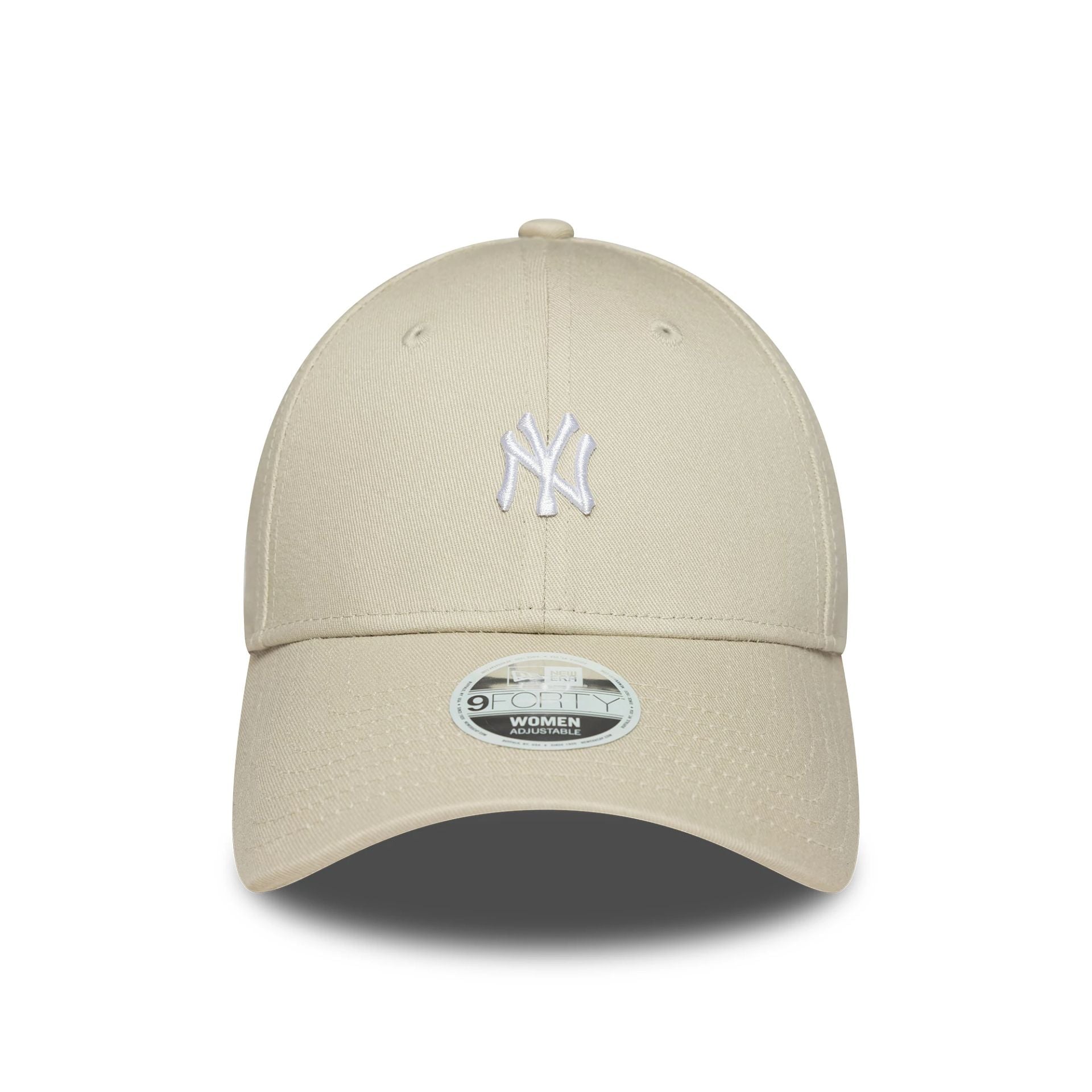 This is a New York Yankees Womens MLB Mini Logo Cream 9FORTY Adjustable Cap 2