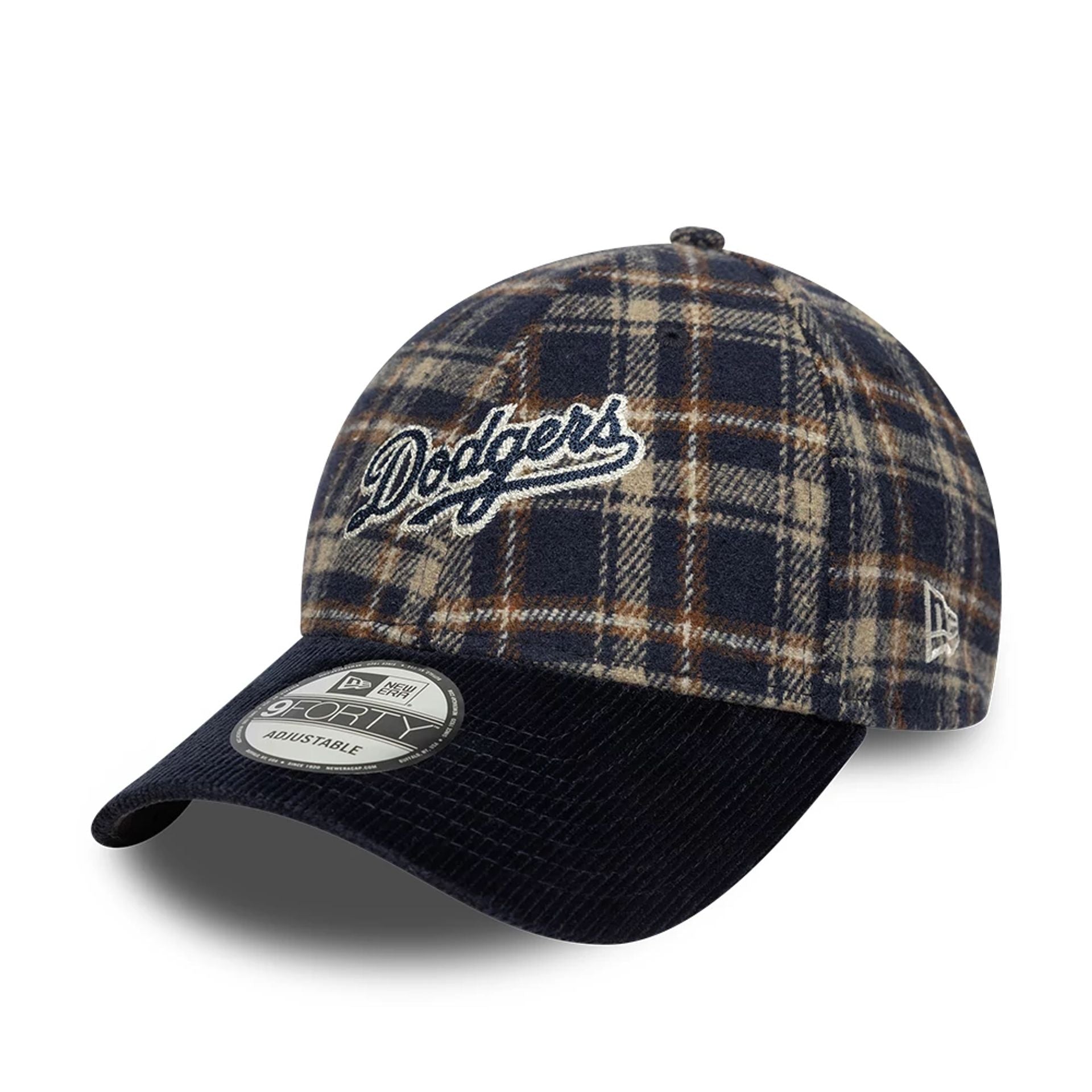 This is a LA Dodgers Cord & Tweed Navy 9FORTY Adjustable Cap 1