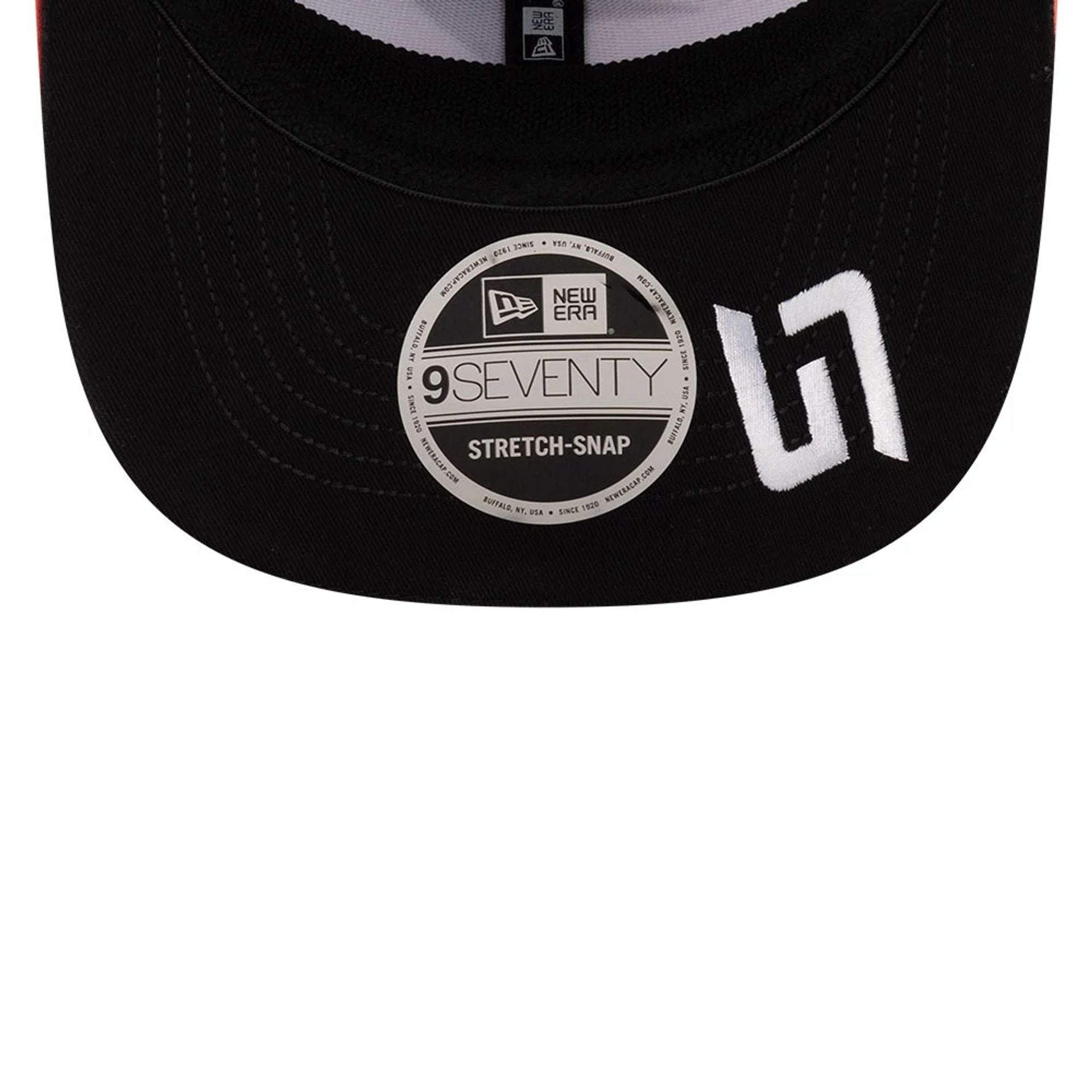 This is a McLaren Racing Lando Norris Replica Japan Race Special Black 9SEVENTY Stretch Snap Adjustable Cap 2