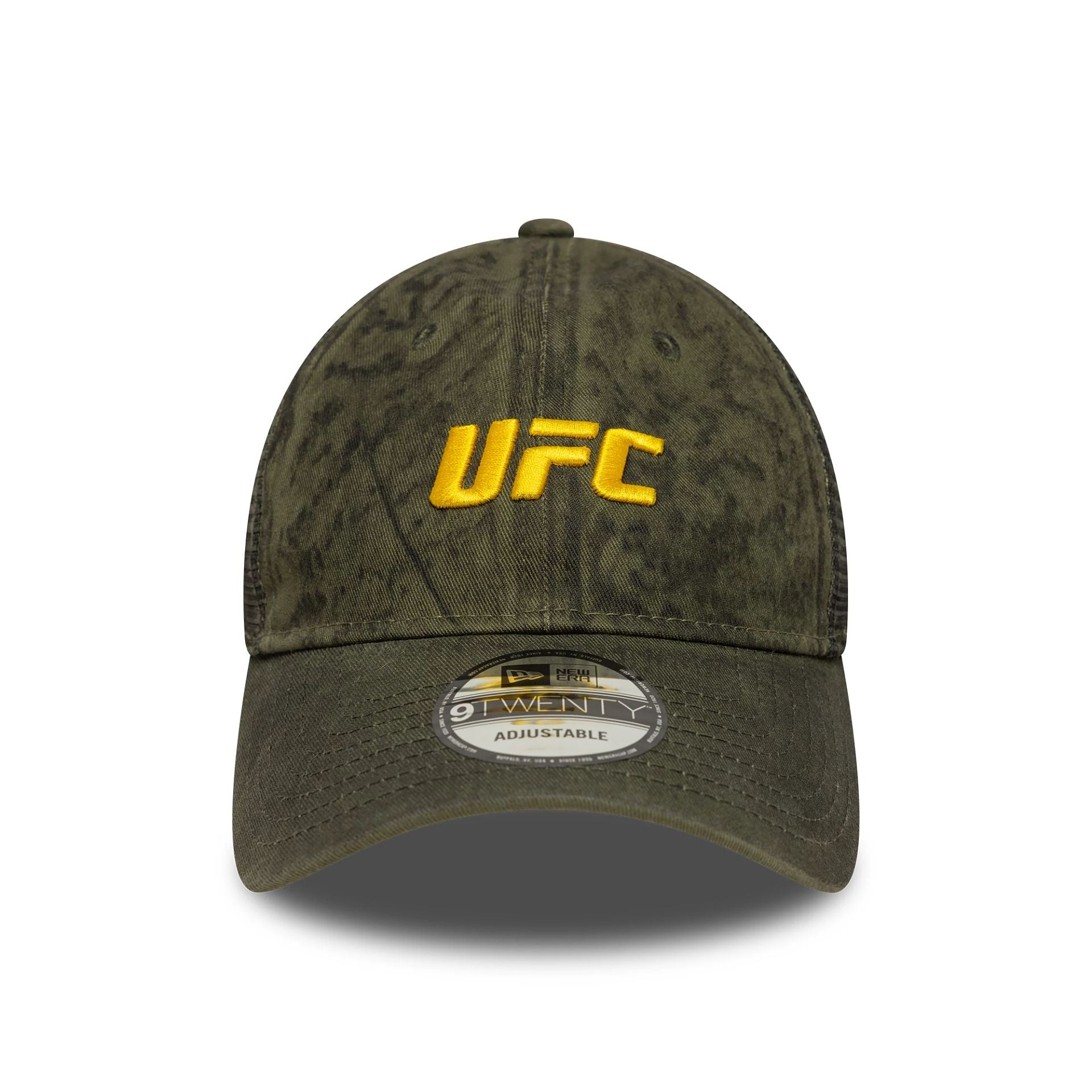 This is a UFC Ultimate Fighting Oil Wash Green 9TWENTY Adjustable Cap 2