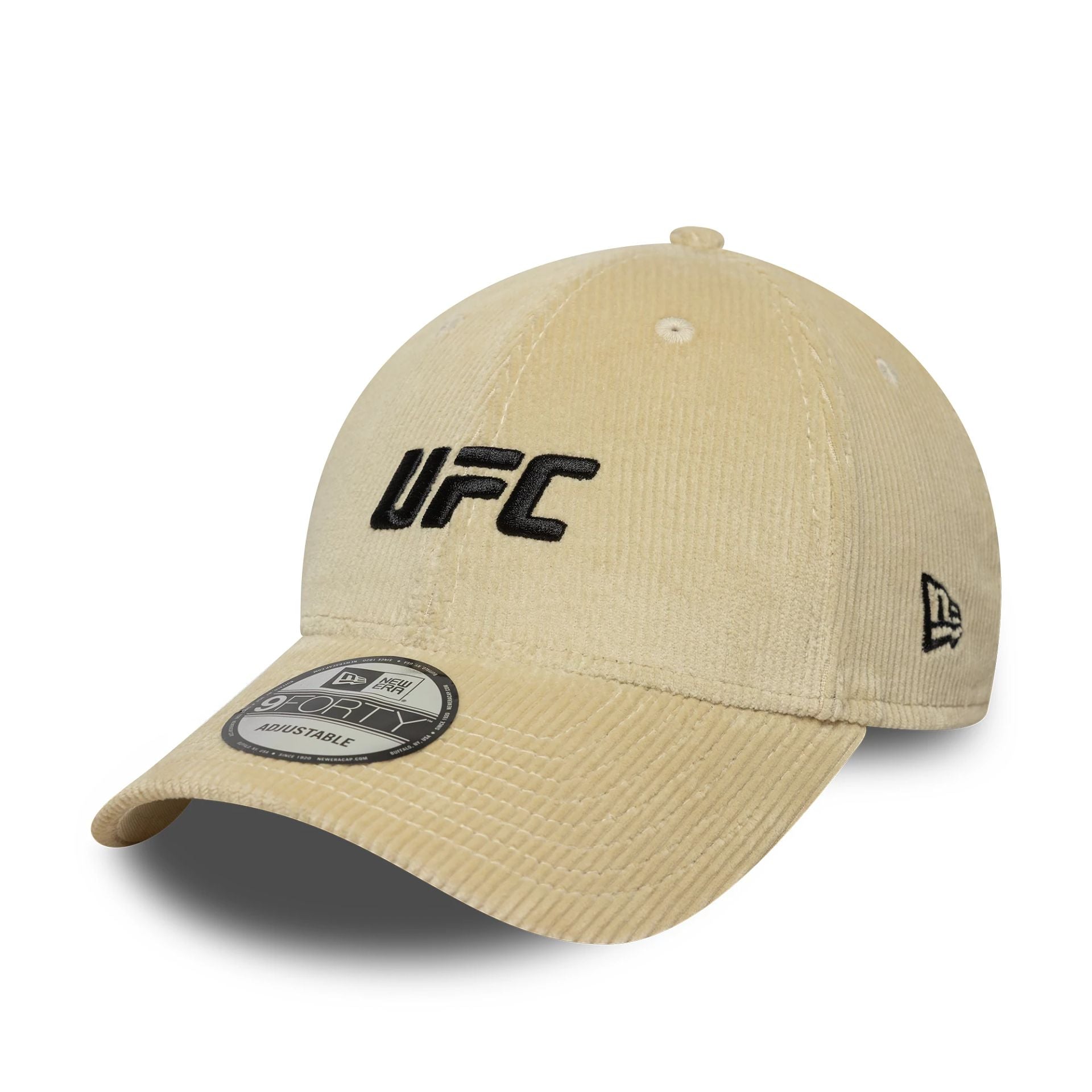 This is a UFC Ultimate Fighting Cord Cream 9FORTY Adjustable Cap 1