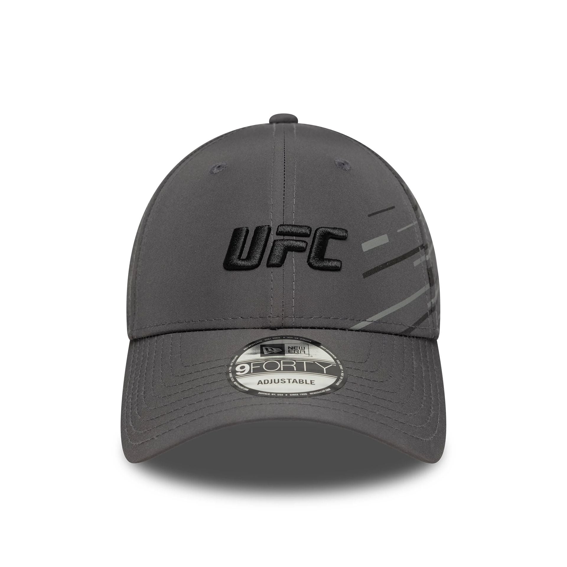 This is a UFC Ultimate Fighting Nylon Side Print Dark Grey 9FORTY Adjustable Cap 2