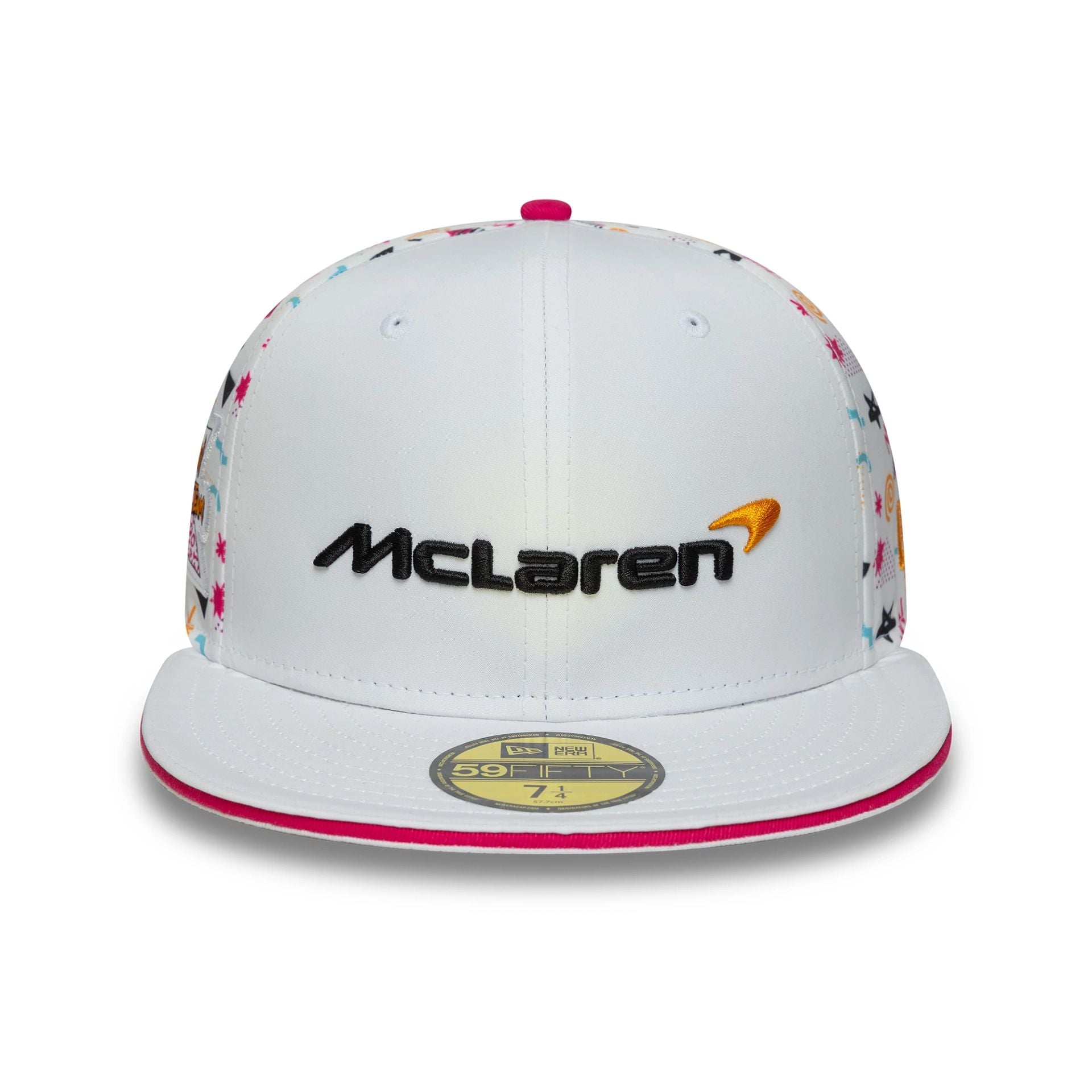 This is a McLaren Racing Miami Race Special White 59FIFTY Fitted Cap 2