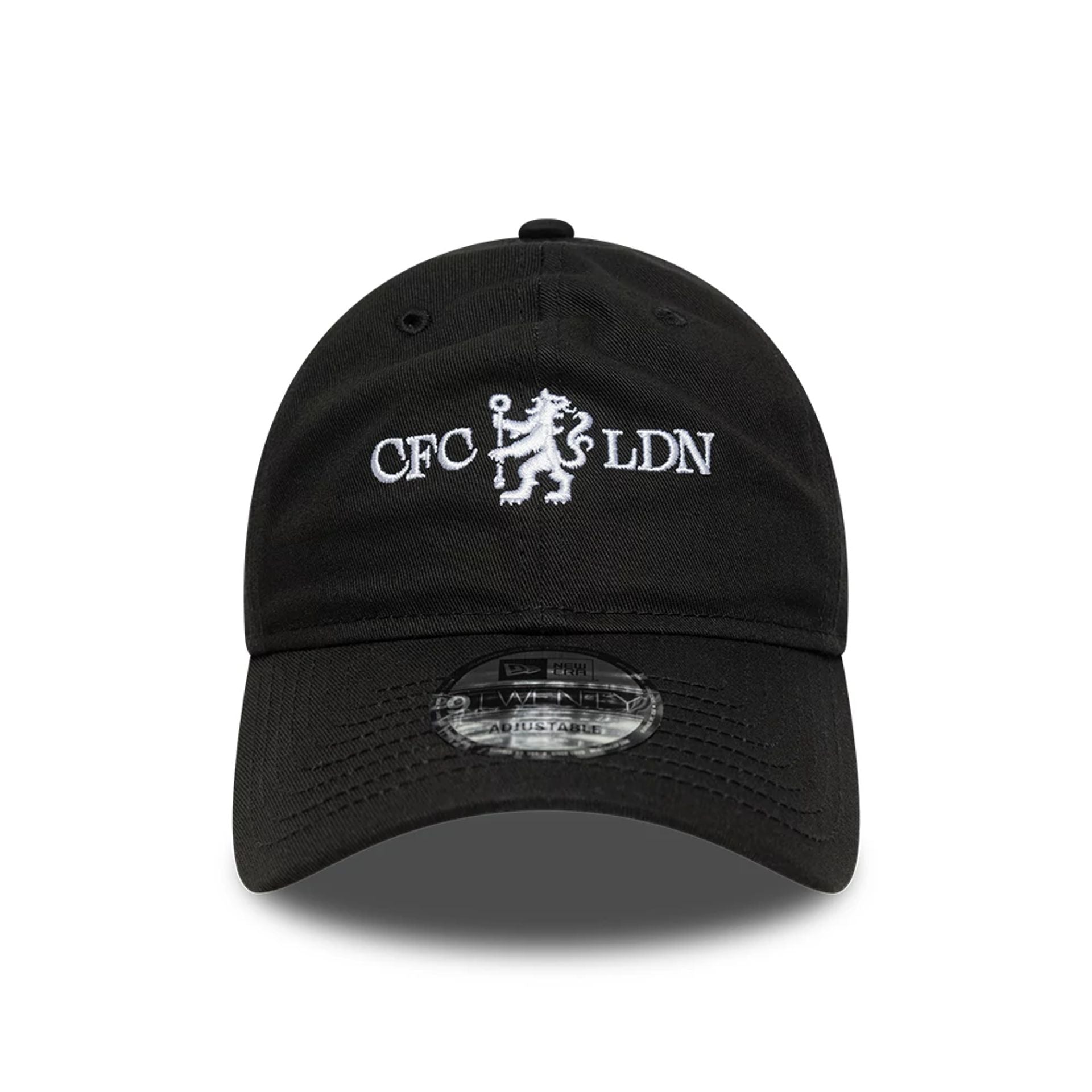 This is a Chelsea FC Lion Crest Wordmark Black 9TWENTY Adjustable Cap 2