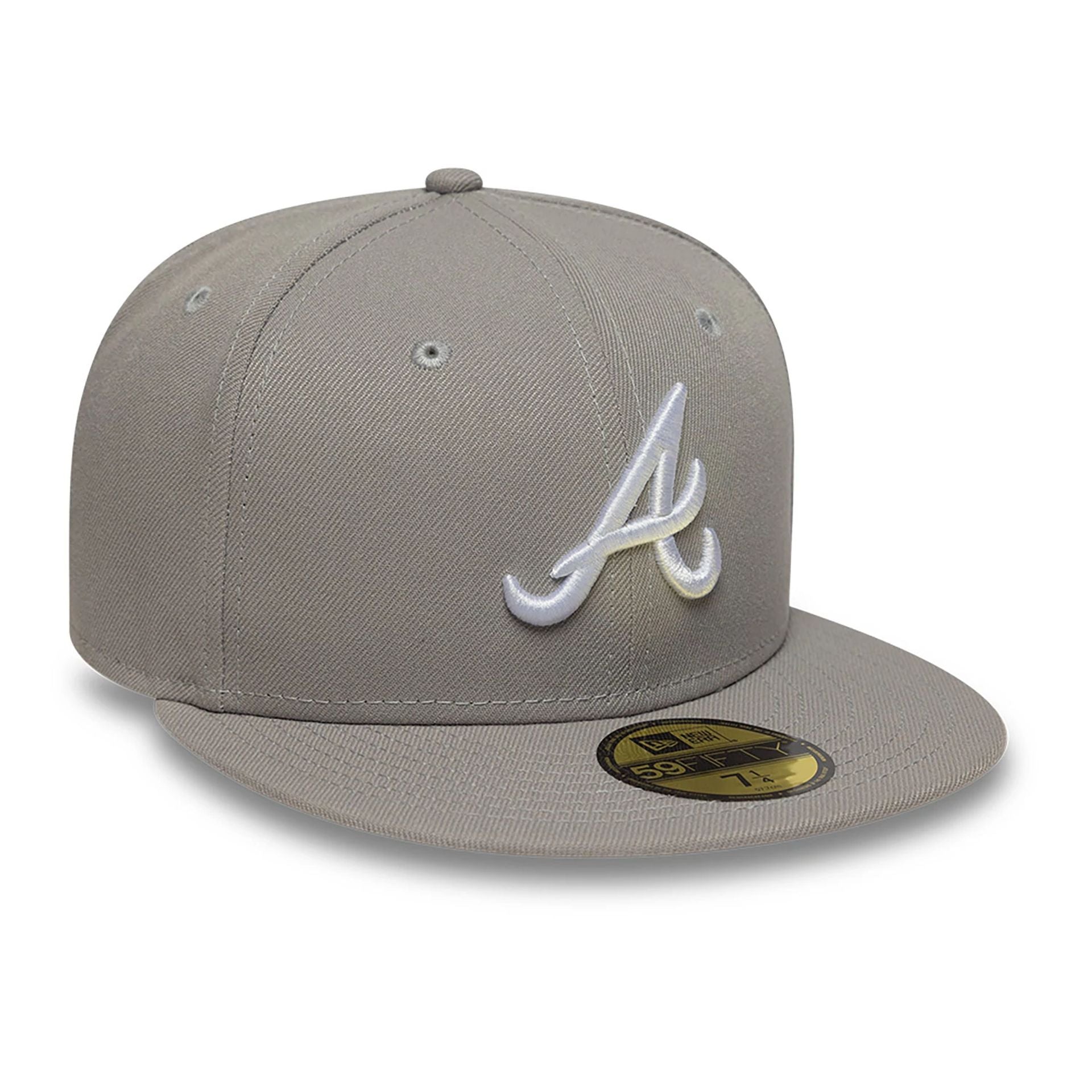 This is a Atlanta Braves Grey 59FIFTY Fitted Cap 3