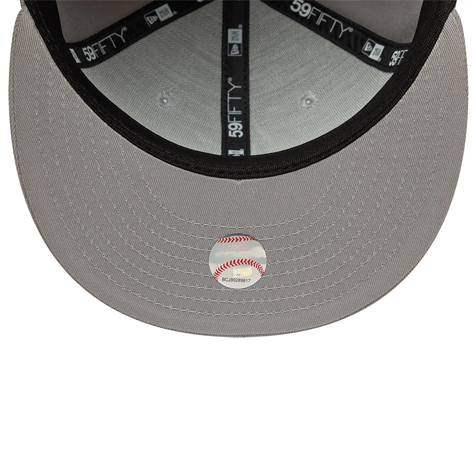 This is a Atlanta Braves Grey 59FIFTY Fitted Cap 7