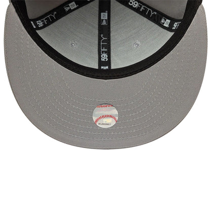 This is a Atlanta Braves Grey 59FIFTY Fitted Cap 7