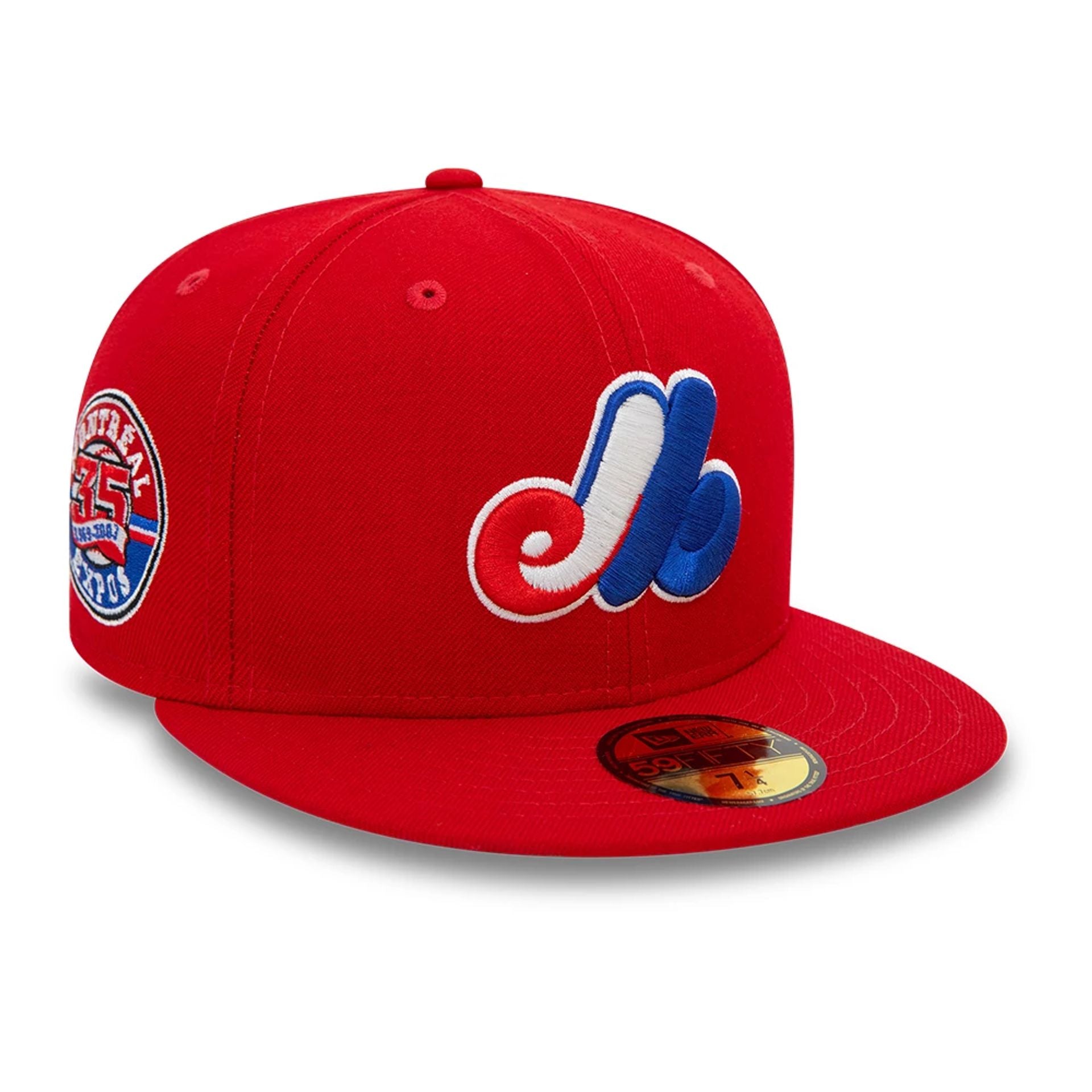 This is a Montreal Expos Cooperstown Red 59FIFTY Fitted Cap 1