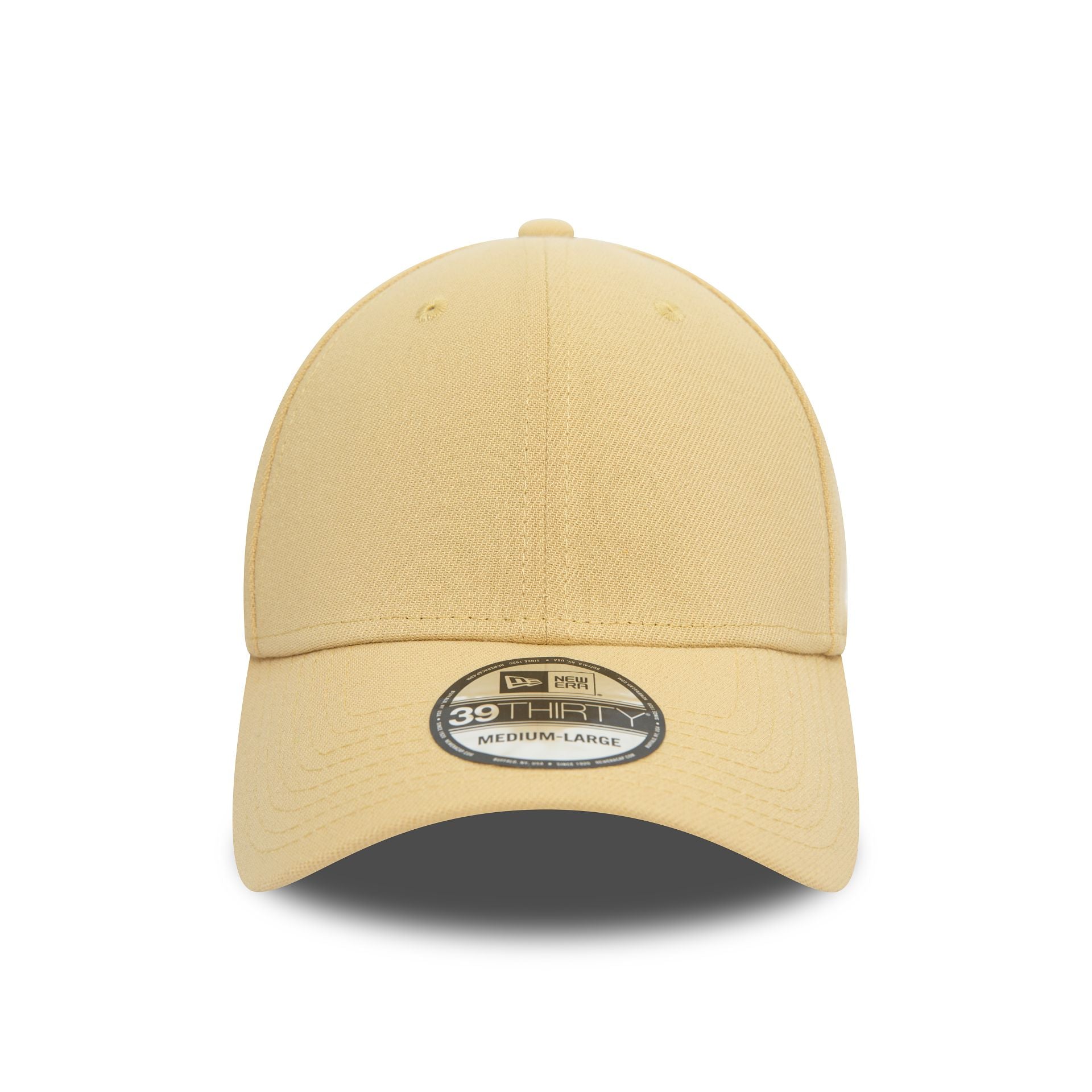 This is a New Era Beige 39THIRTY Stretch Fit Cap 2