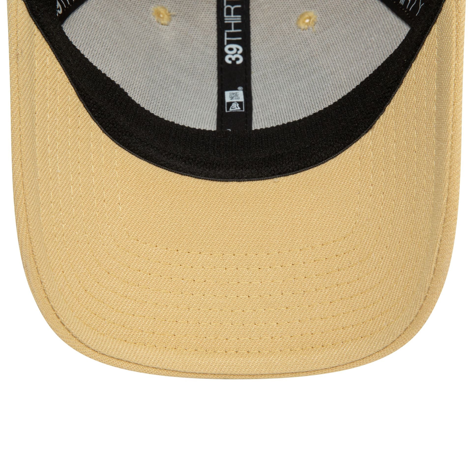 This is a New Era Beige 39THIRTY Stretch Fit Cap 5