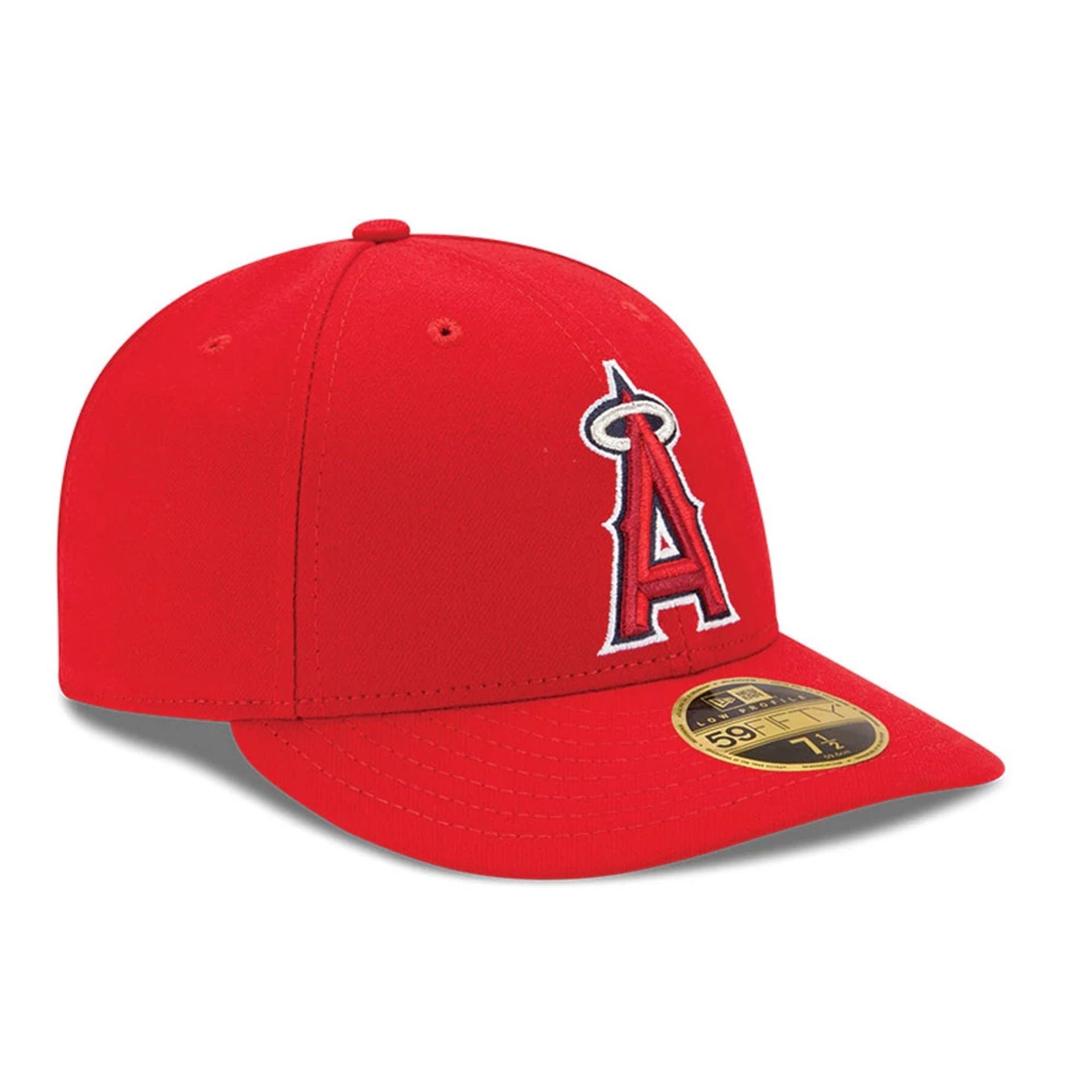 This is a LA Angels Authentic Collection Red Low Profile 59FIFTY Fitted Cap 3