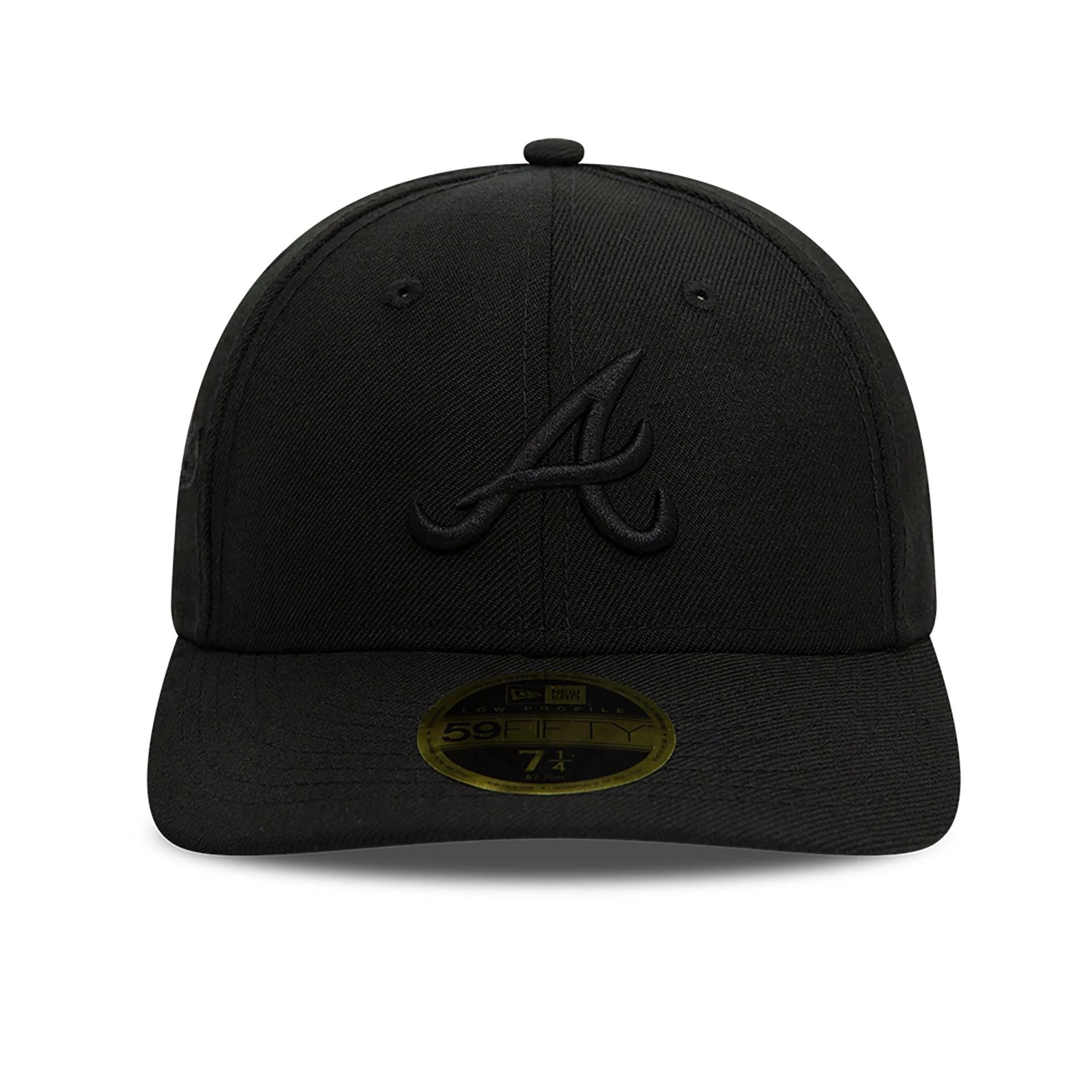 This is a Atlanta Braves MLB Black on Black 59FIFTY Low Profile Cap 3