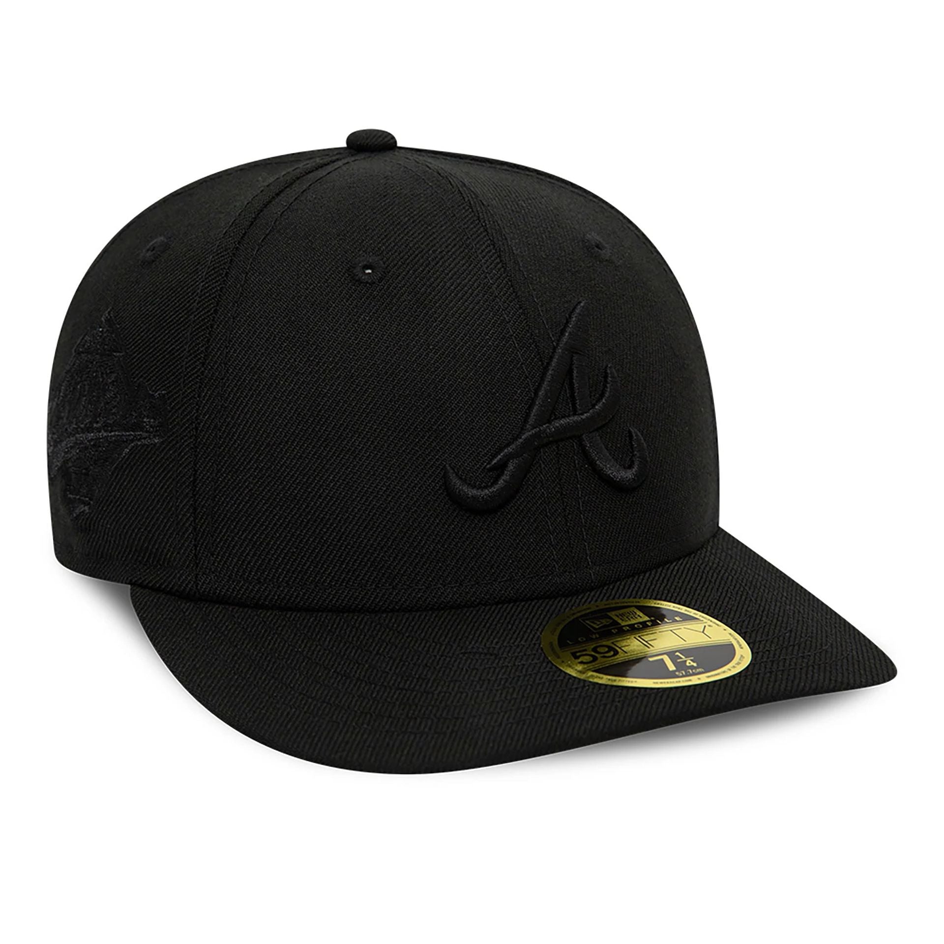 This is a Atlanta Braves MLB Black on Black 59FIFTY Low Profile Cap 4