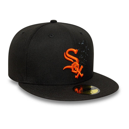 This is a Chicago White Sox Halloween Black 59FIFTY Fitted Cap 4