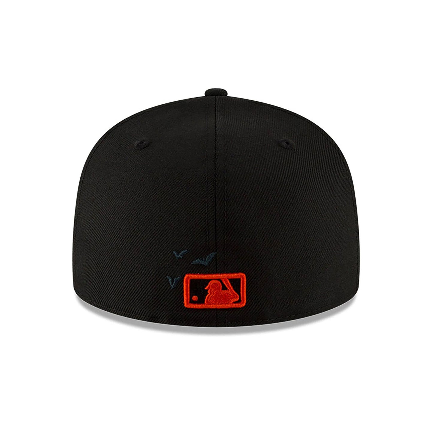 This is a LA Dodgers Halloween Bats Black 59FIFTY Fitted Cap 4