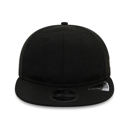 This is a Blank New Era Black Retro Crown 9FIFTY Snapback Cap 7