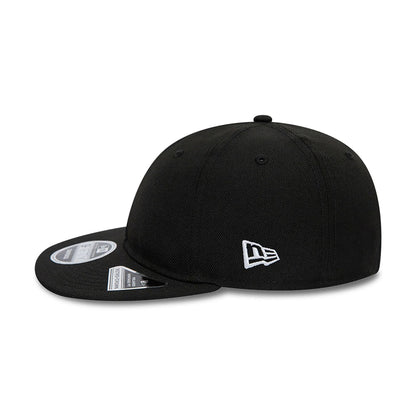 This is a Blank New Era Black Retro Crown 9FIFTY Snapback Cap 3