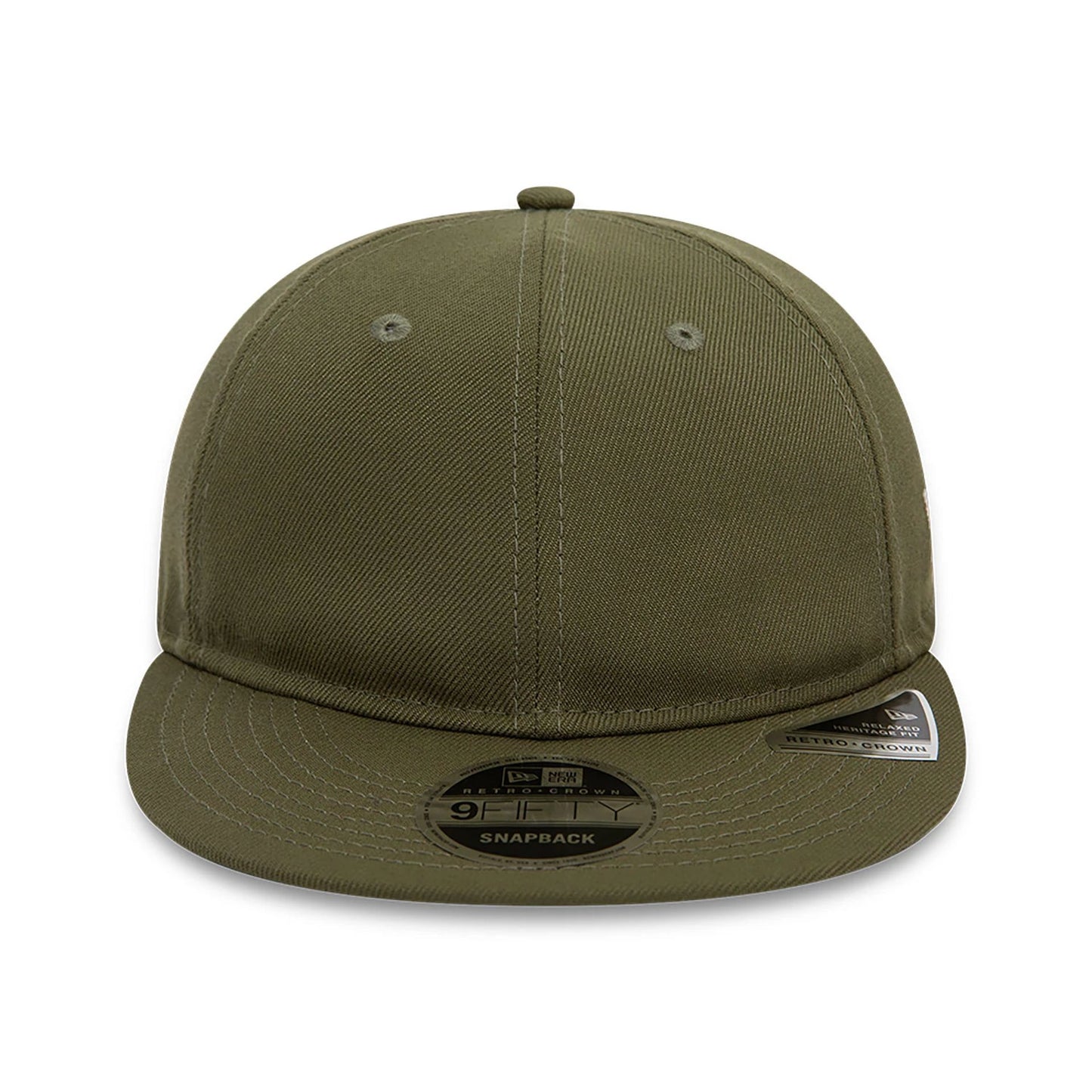 This is a Blank New Era Green Retro Crown 9FIFTY Snapback Cap 7