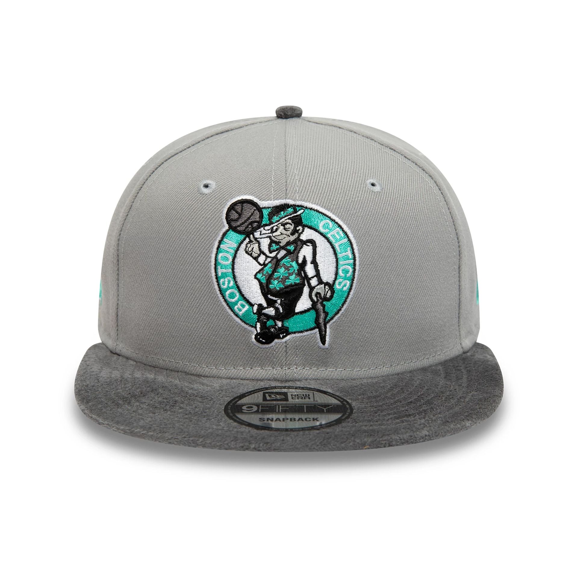 This is a NBA Community Boston Celtics Grey 9FIFTY Snapback Cap 2