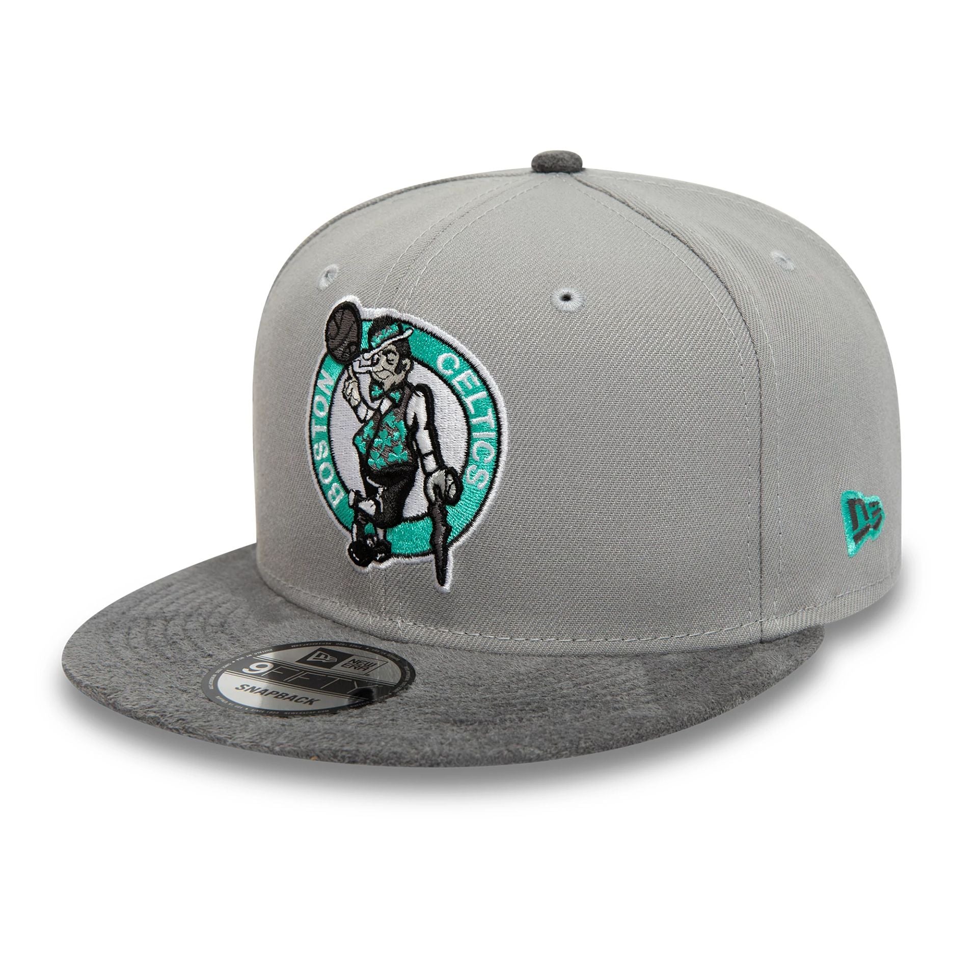 This is a NBA Community Boston Celtics Grey 9FIFTY Snapback Cap 1