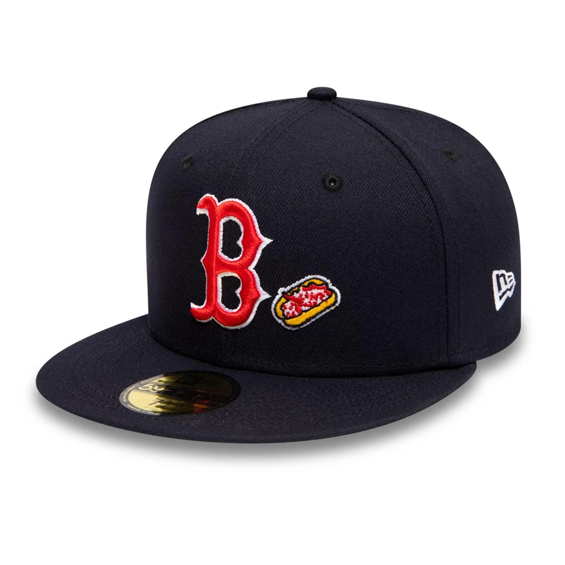 This is a Boston Red Sox Team Eats Navy 59FIFTY Fitted Cap 1