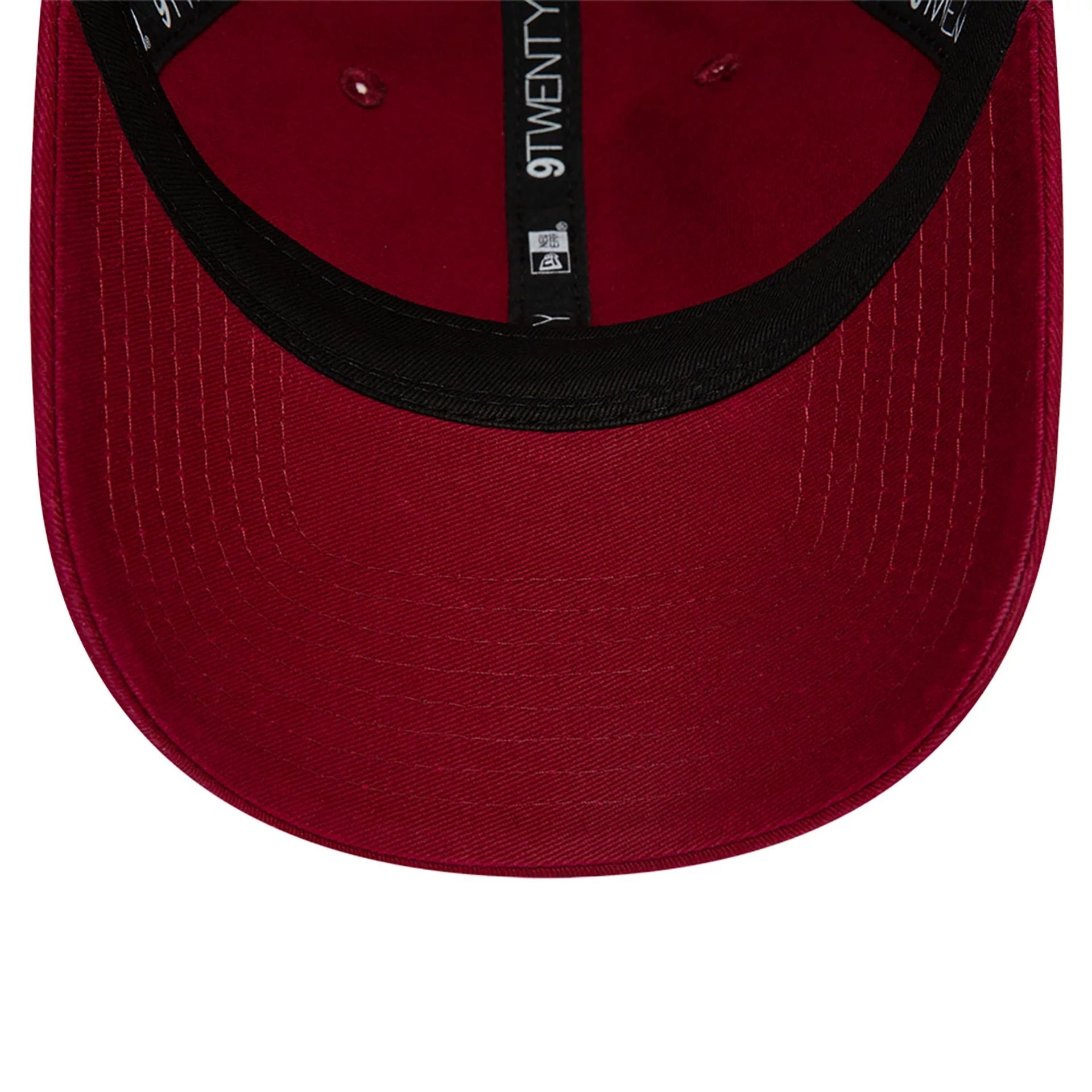 This is a New Era Essential Dark Red 9TWENTY Adjustable Cap 7